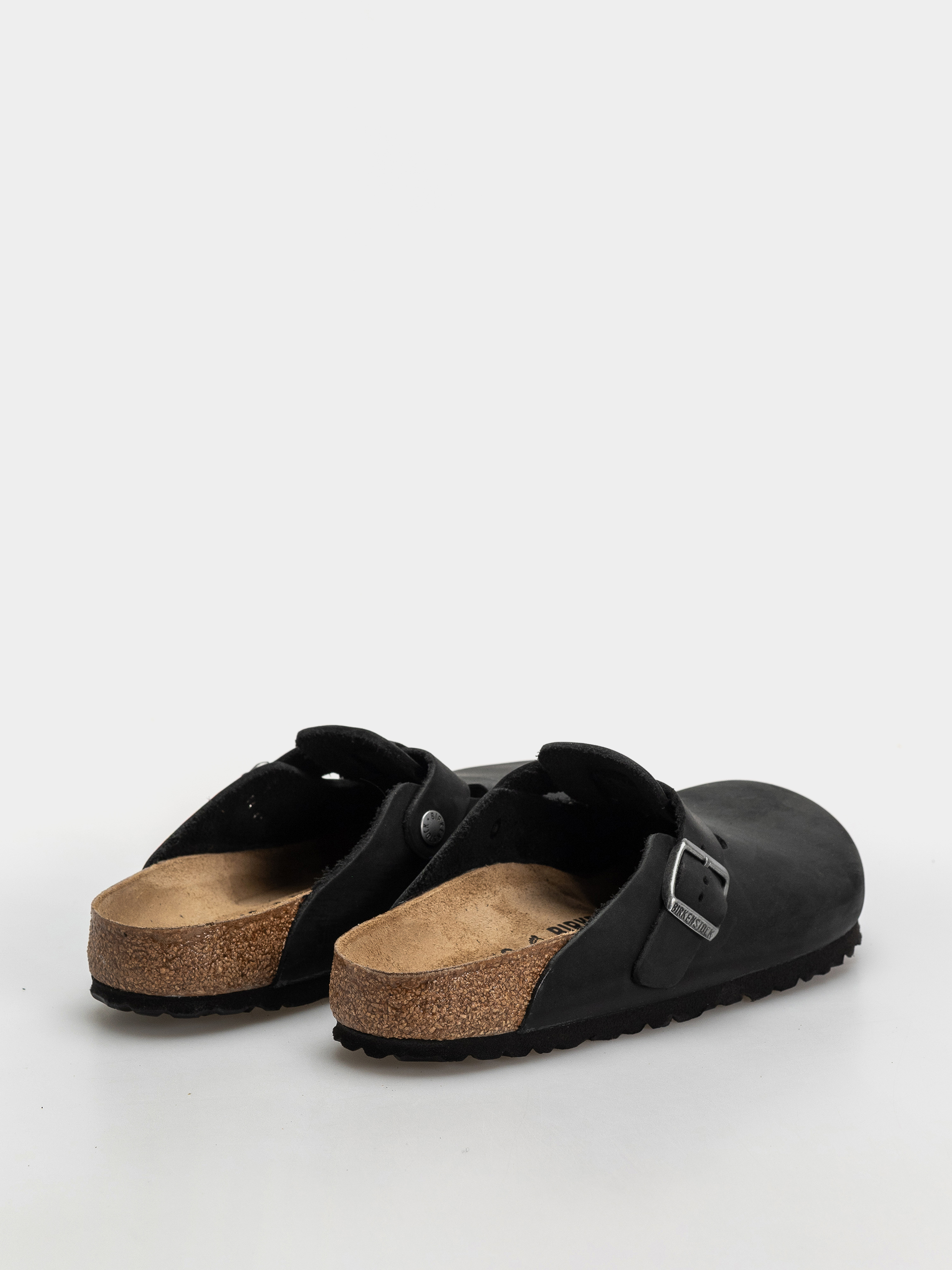 Šľapky Birkenstock Boston Oiled Leather Regular (black)