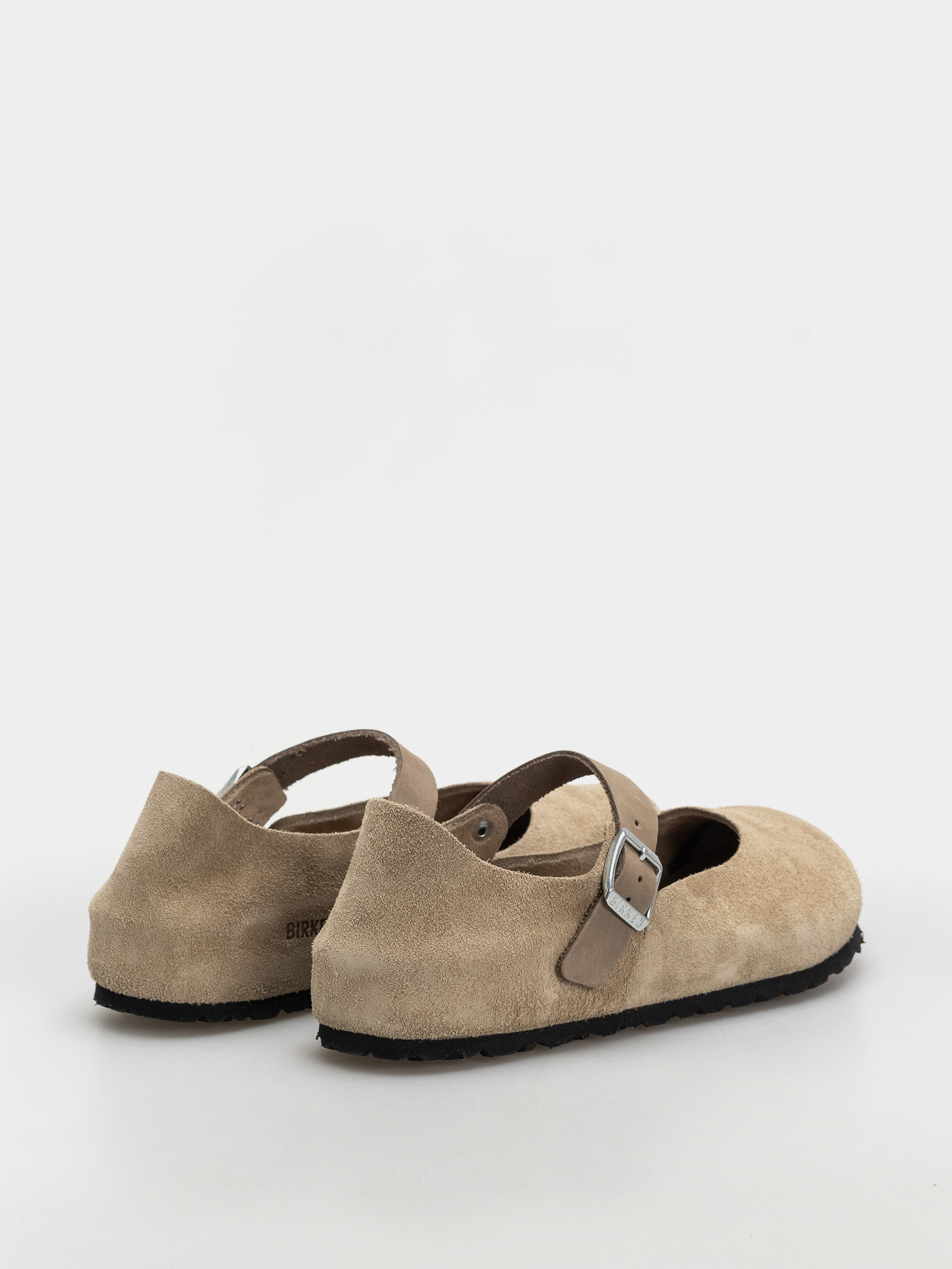 Šľapky Birkenstock Mantova Suede Leather Narrow Wmn (taupe)