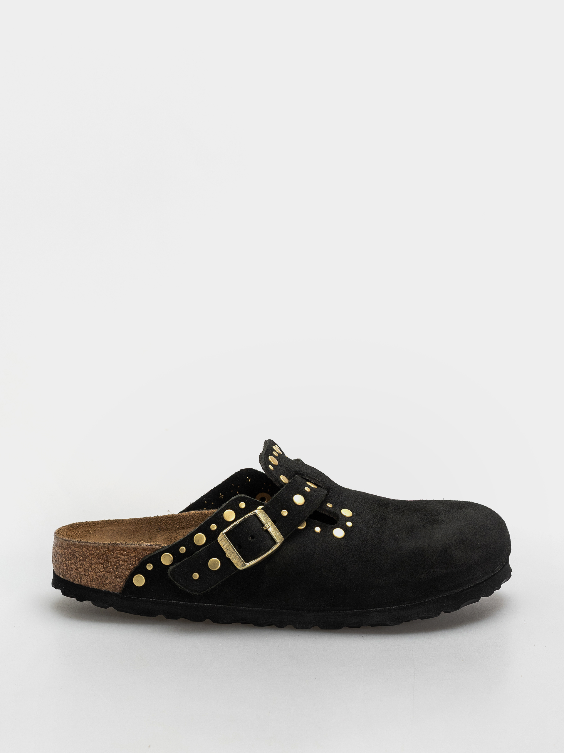 Šľapky Birkenstock Boston Rivets Suede Leather Narrow Wmn