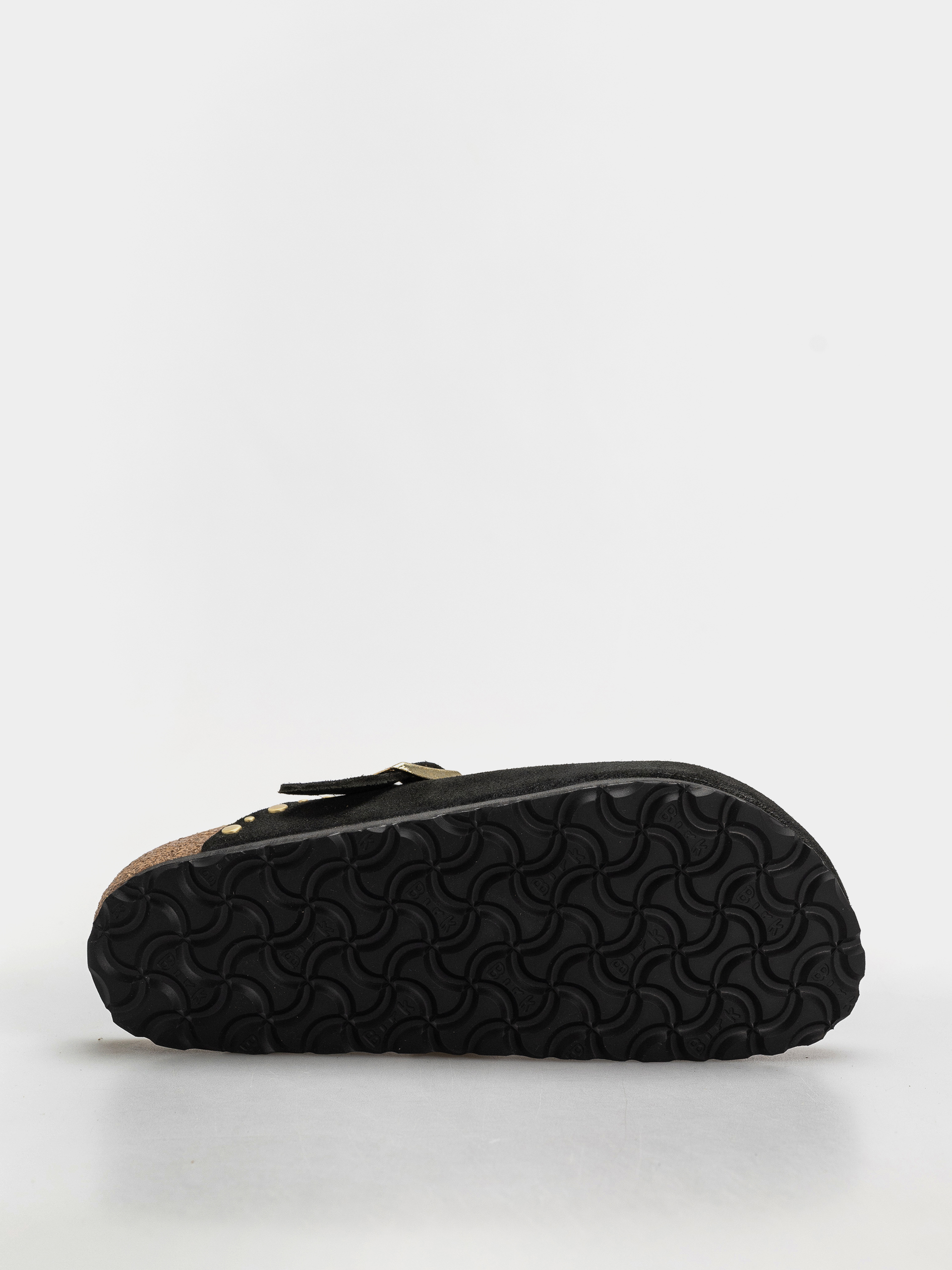 Šľapky Birkenstock Boston Rivets Suede Leather Narrow Wmn (black)