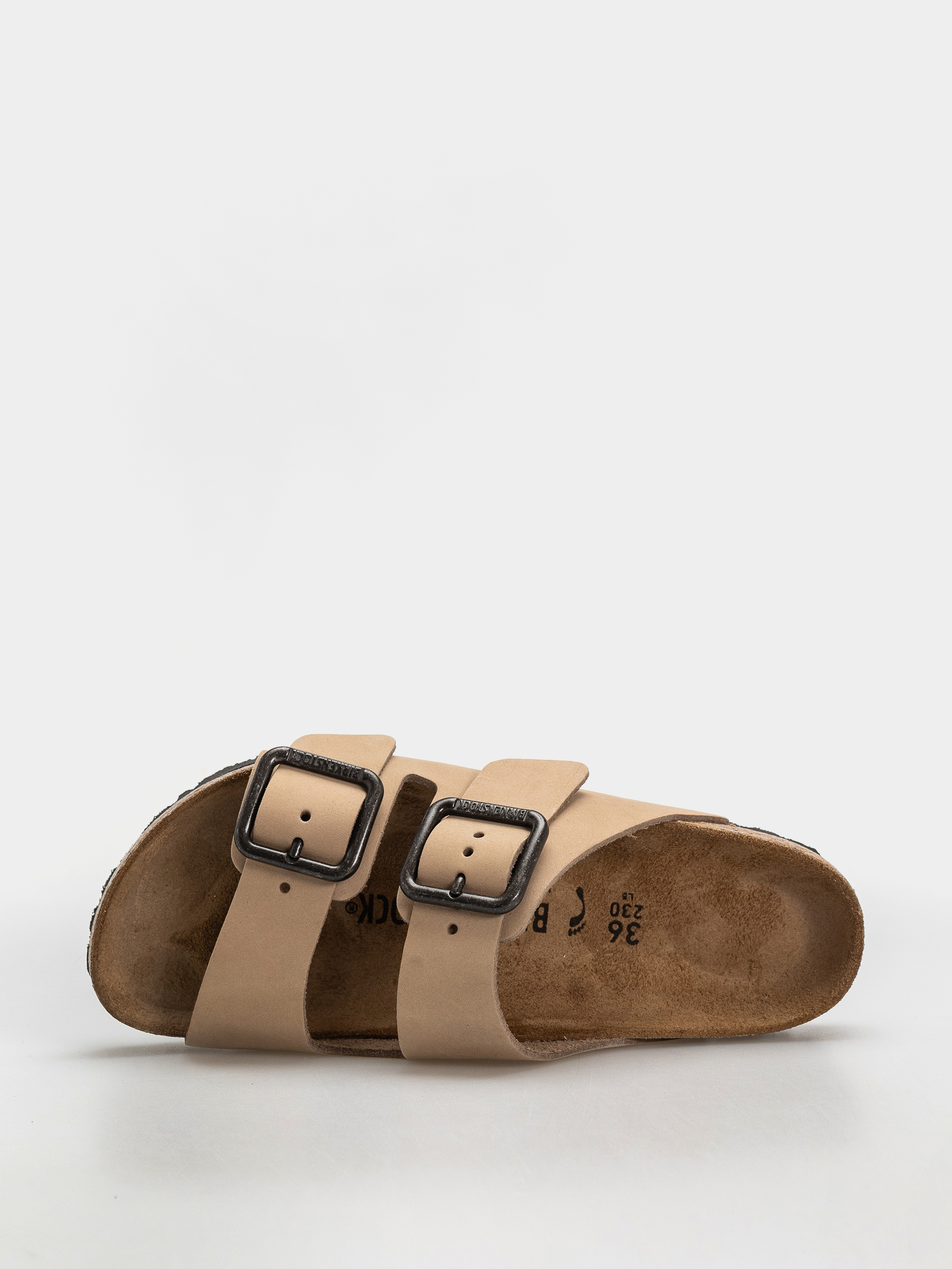 Šľapky Birkenstock Arizona Wire Buckle Nubuck Leather Narrow (sandcastle)