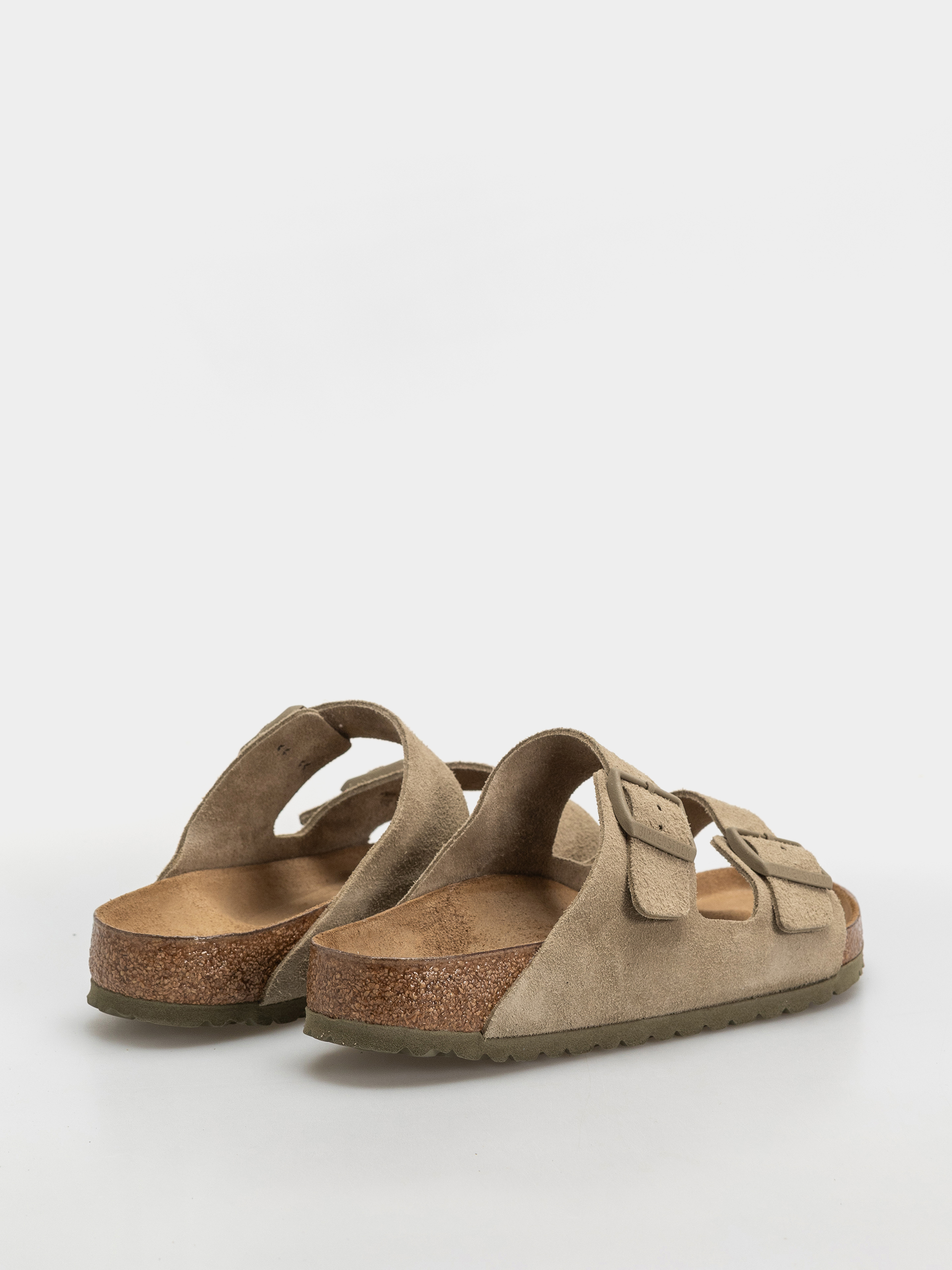 Šľapky Birkenstock Arizona Suede Leather Regular (faded khaki)