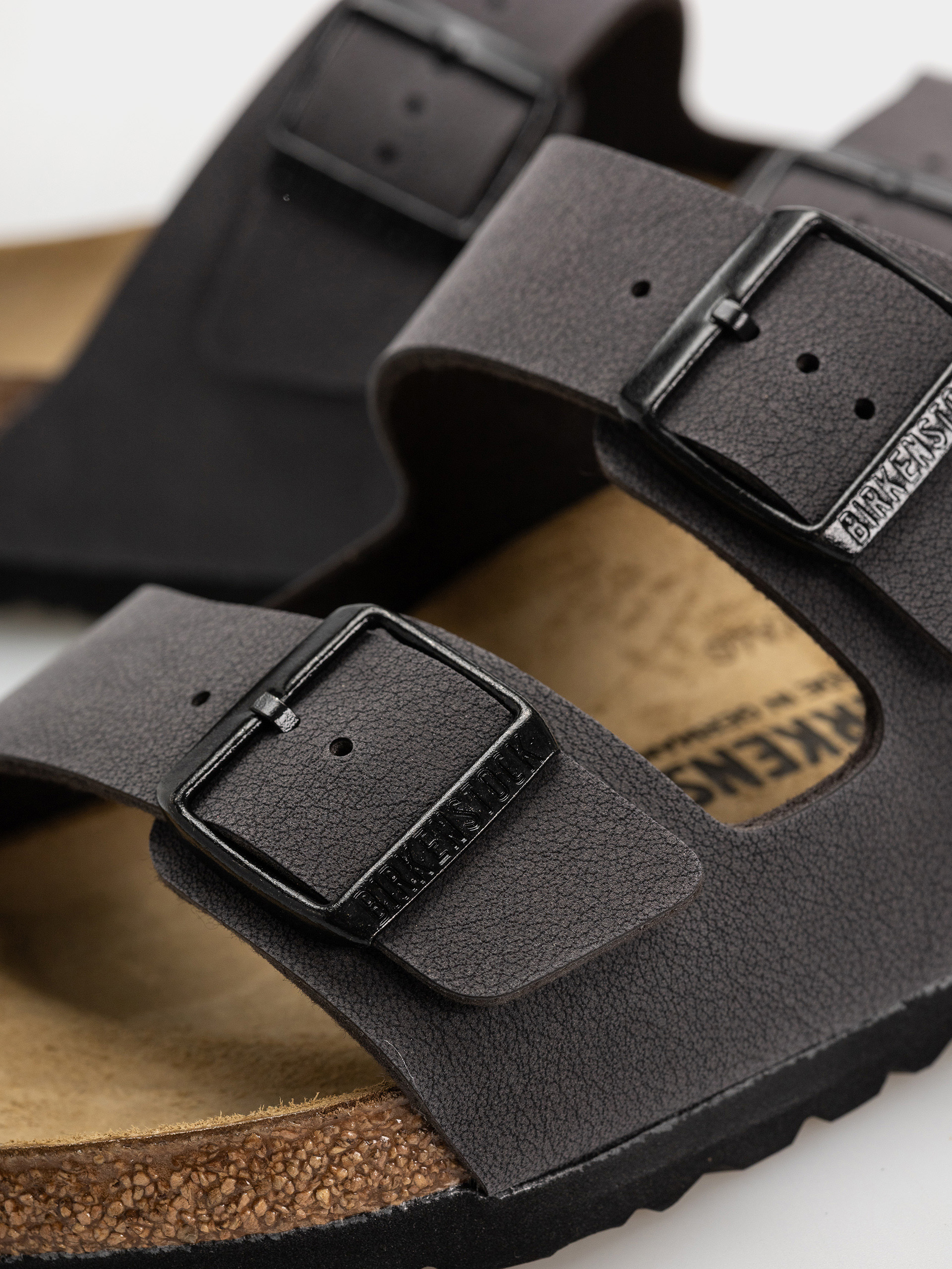 Šľapky Birkenstock Arizona Birkibuc Regular (velvet gray/black)