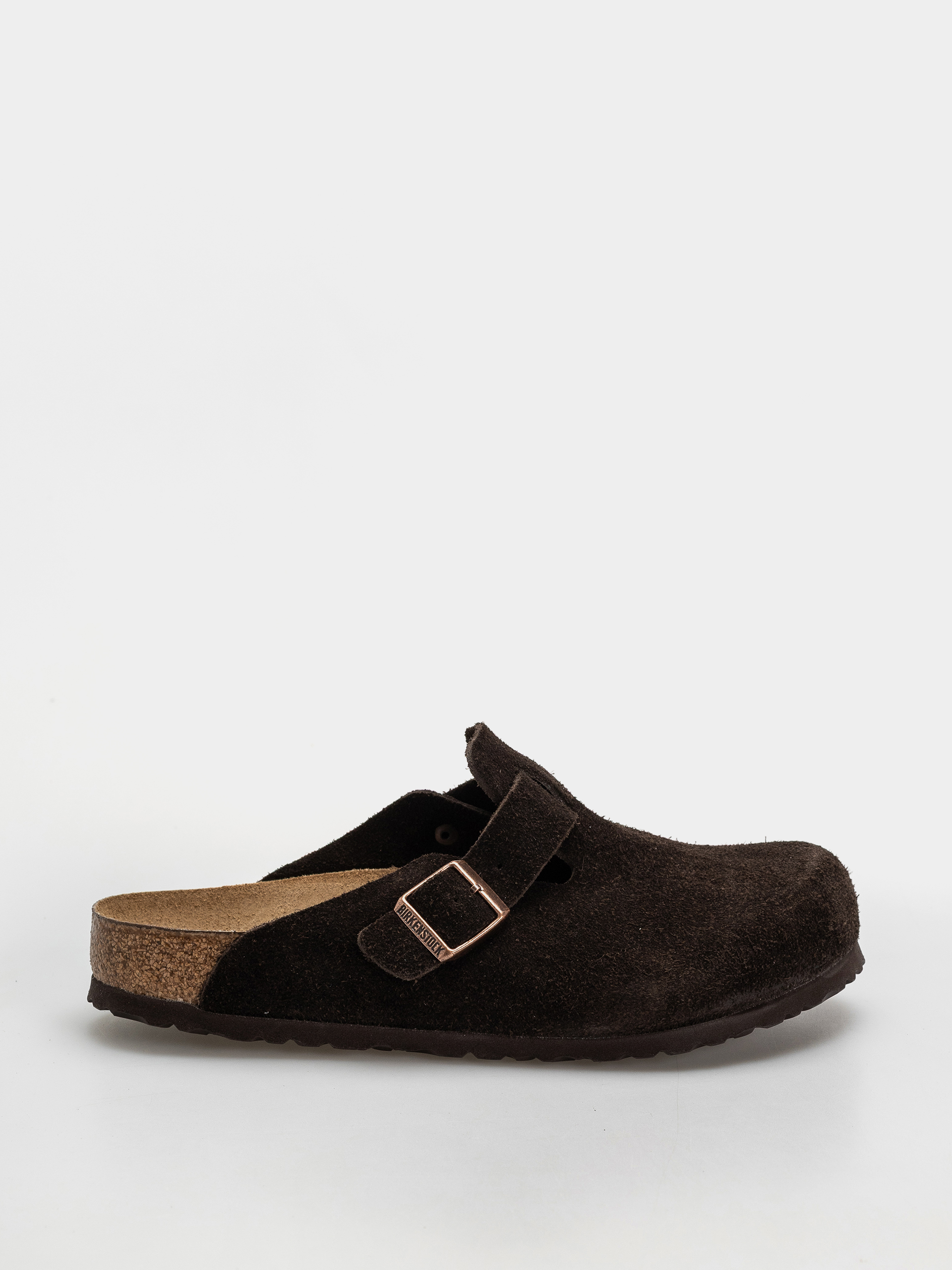 Šľapky Birkenstock Boston Suede Regular (mocha)