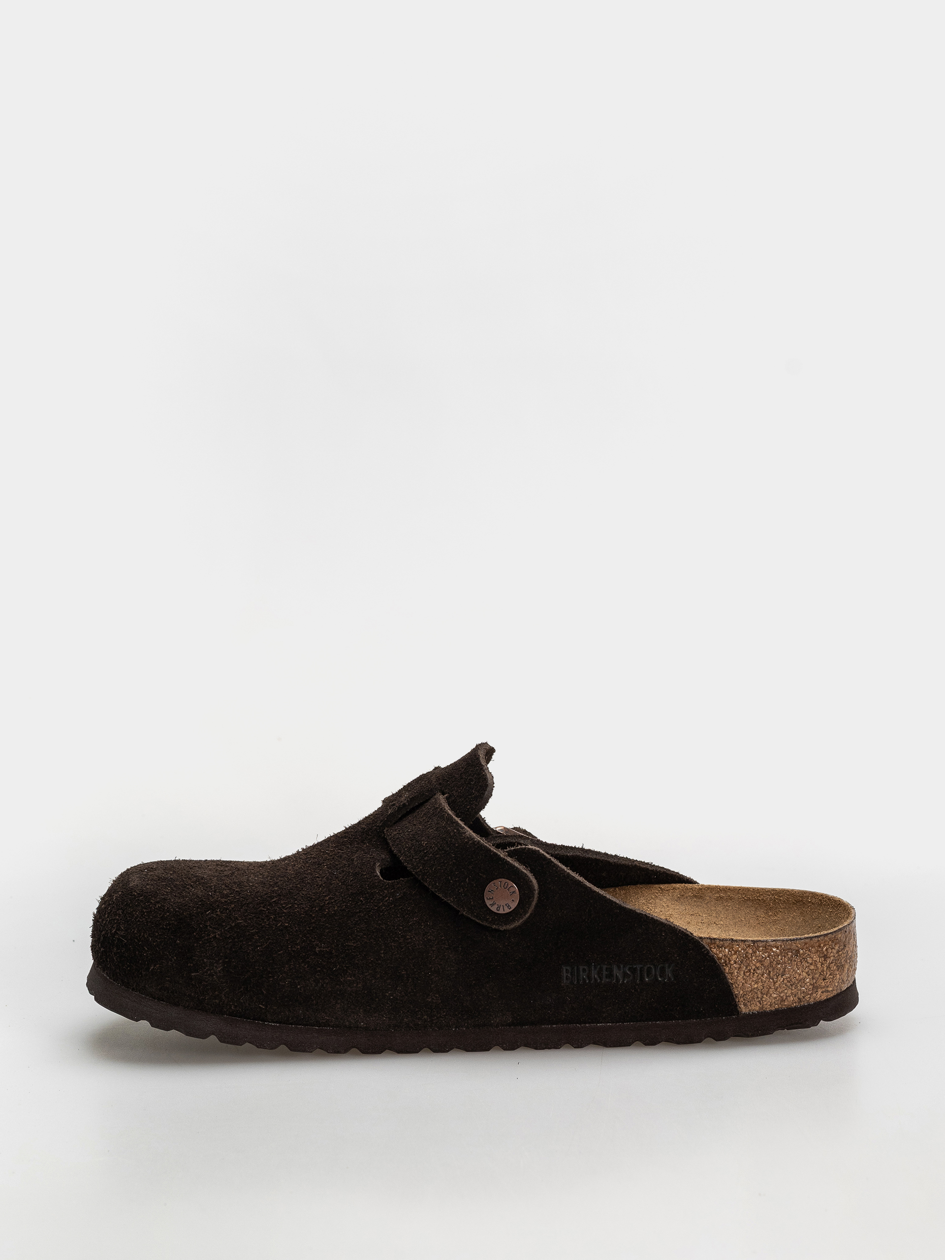 Šľapky Birkenstock Boston Suede Regular (mocha)