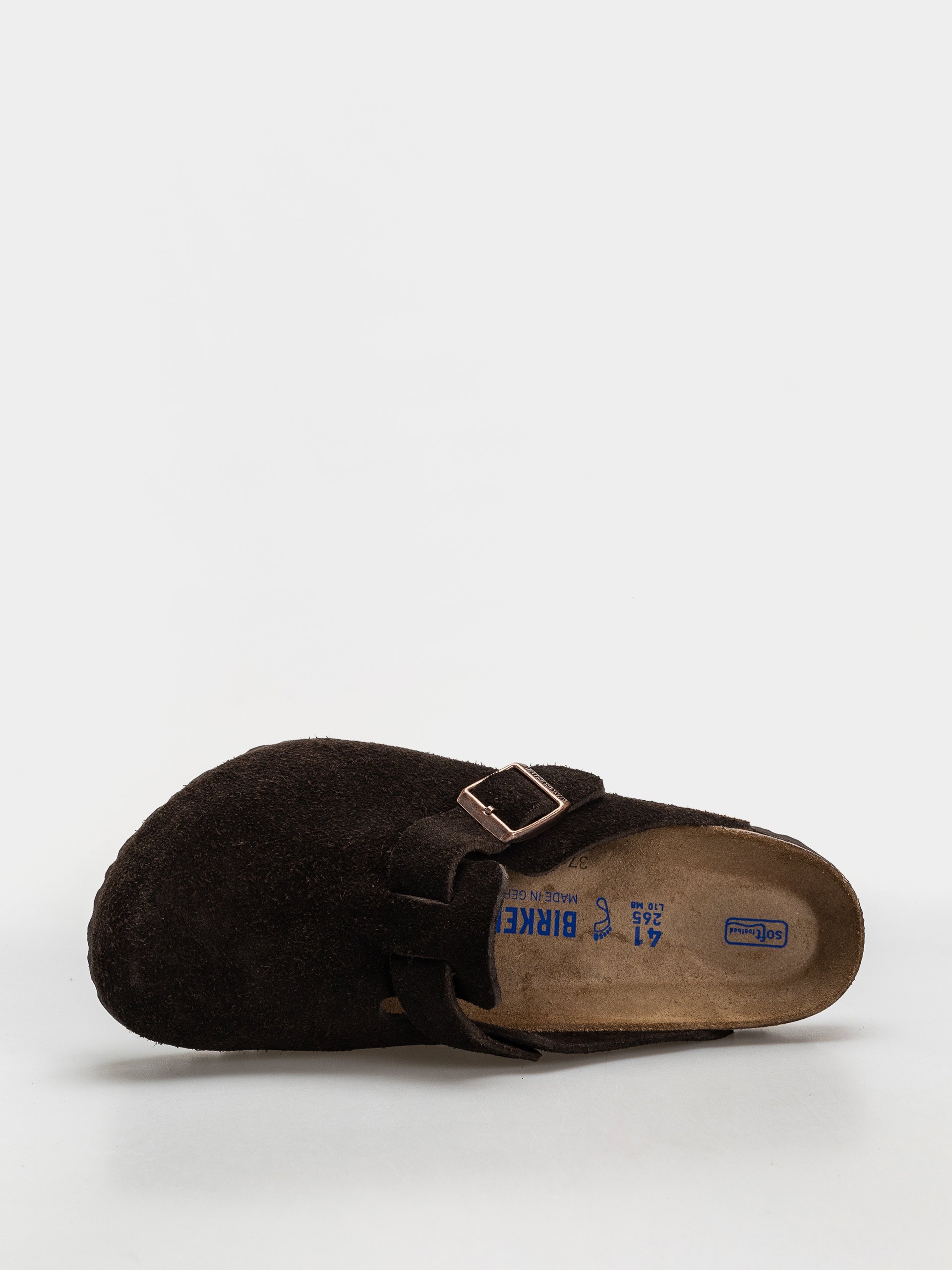 Šľapky Birkenstock Boston Suede Regular (mocha)
