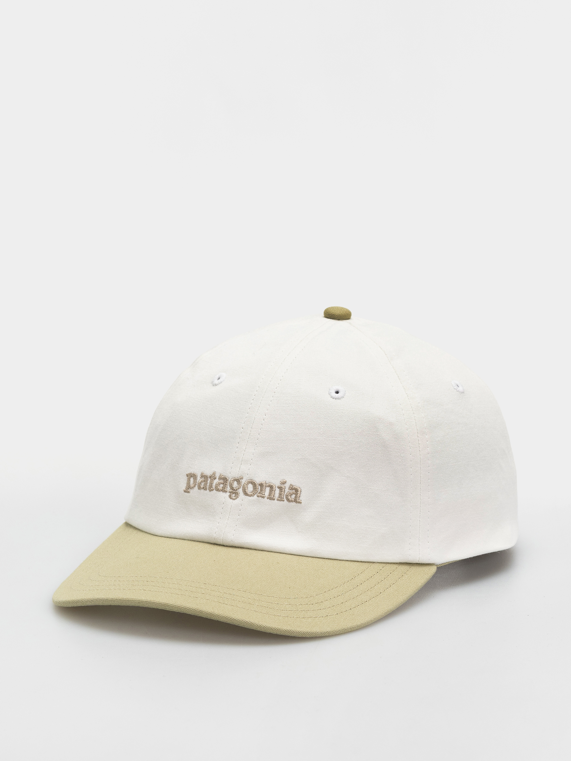 Šiltovka Patagonia Fitz Roy Icon Trad (text logo/birch white w/gumtree green)