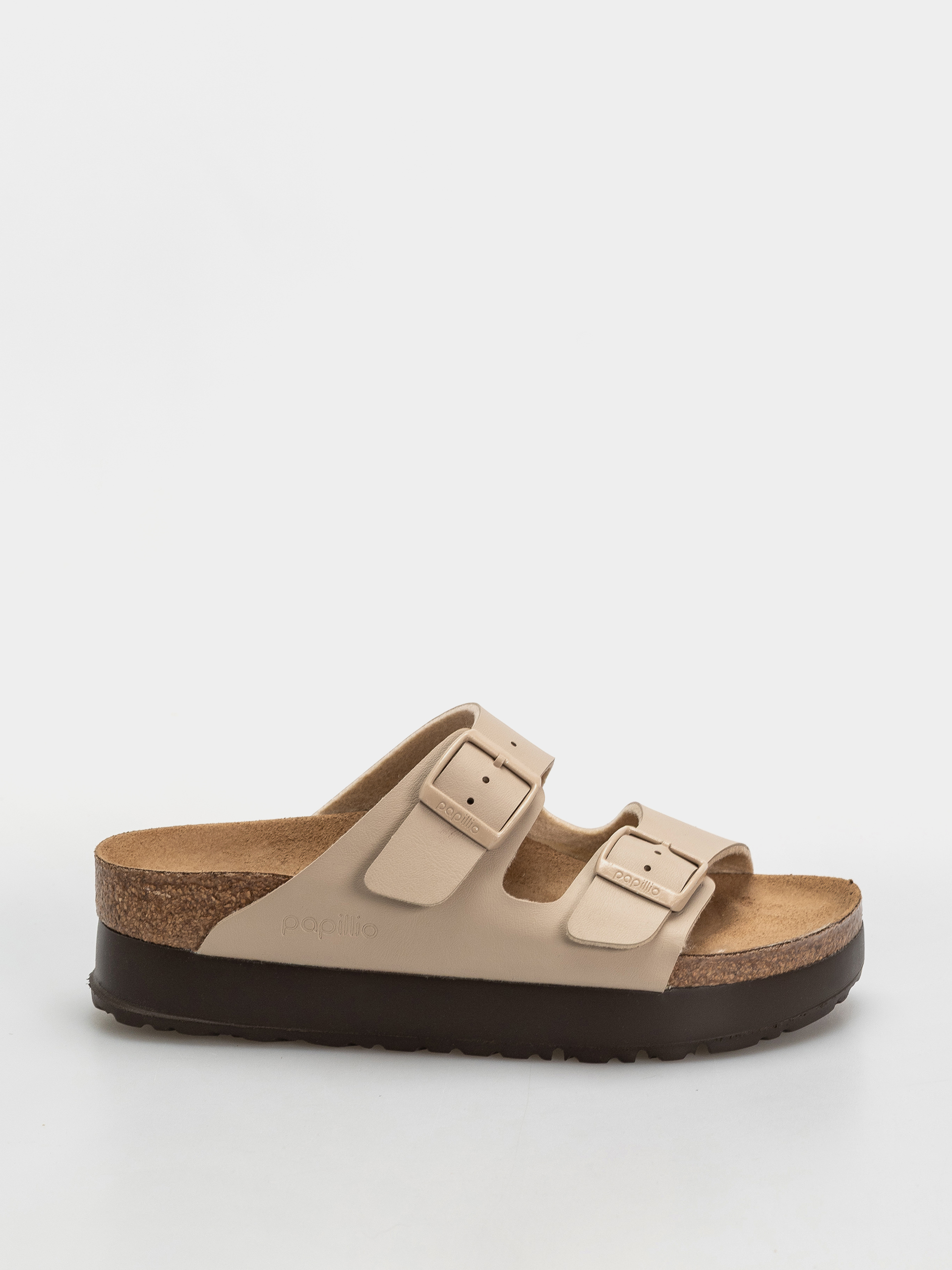 Šľapky Birkenstock Arizona Flex Platform Birko Flor Narrow Wmn (sandcastle)