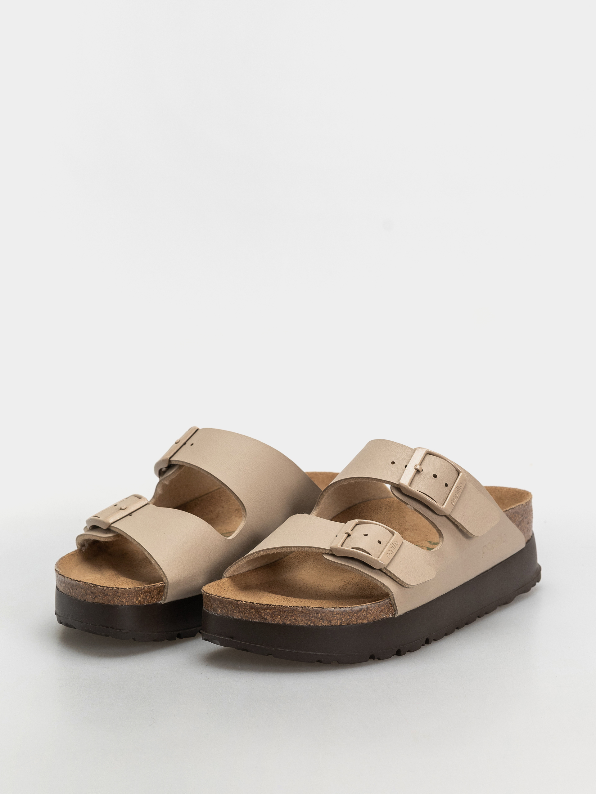 Šľapky Birkenstock Arizona Flex Platform Birko Flor Narrow Wmn (sandcastle)