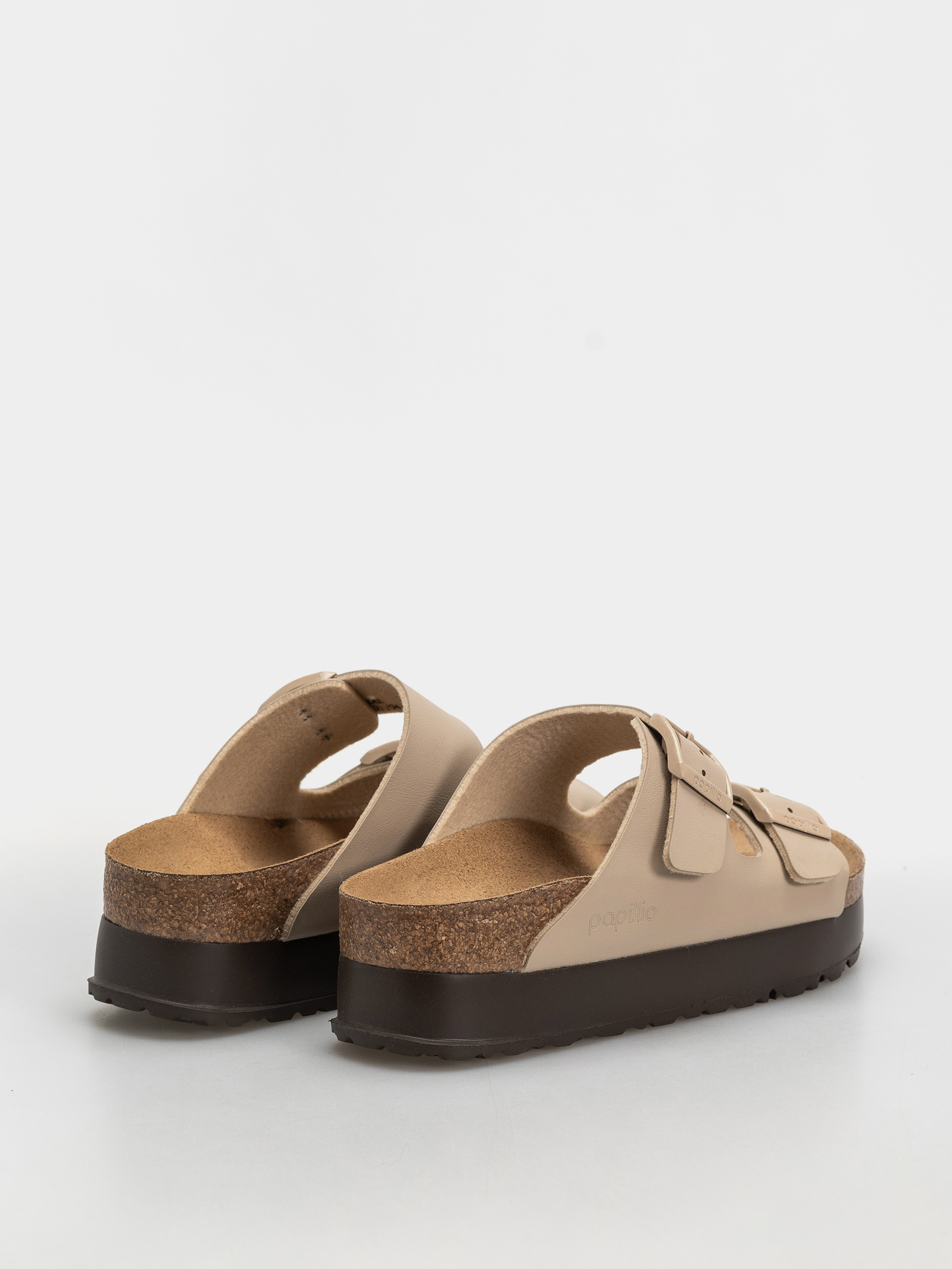 Šľapky Birkenstock Arizona Flex Platform Birko Flor Narrow Wmn (sandcastle)