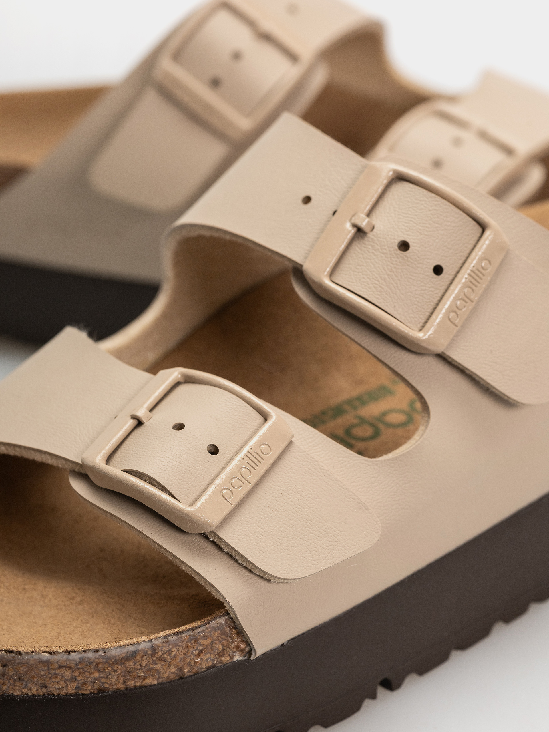 Šľapky Birkenstock Arizona Flex Platform Birko Flor Narrow Wmn (sandcastle)