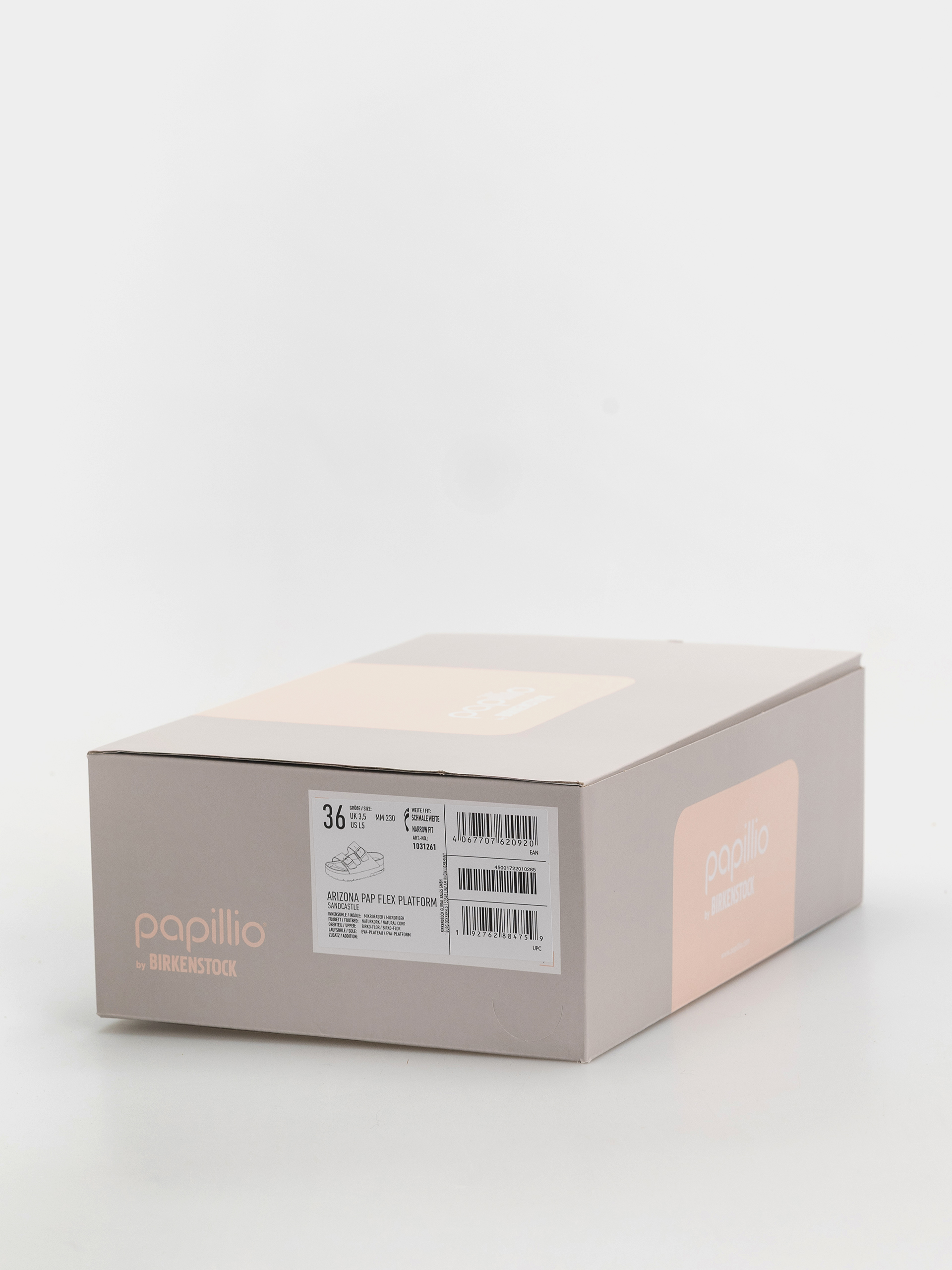 Šľapky Birkenstock Arizona Flex Platform Birko Flor Narrow Wmn (sandcastle)