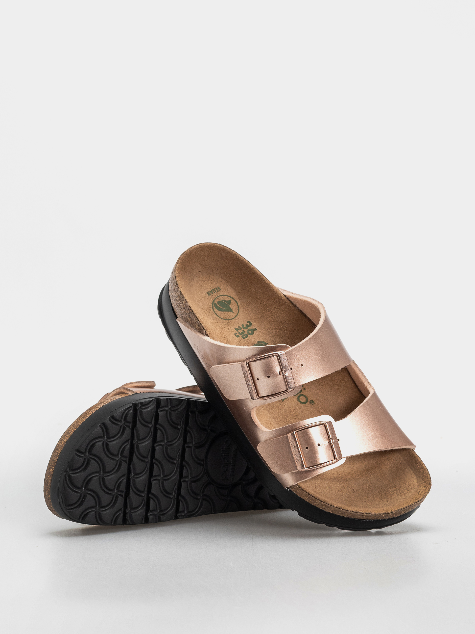 Šľapky Birkenstock Arizona Flex Platform Birko Flor Narrow Wmn (electric metallic copper)