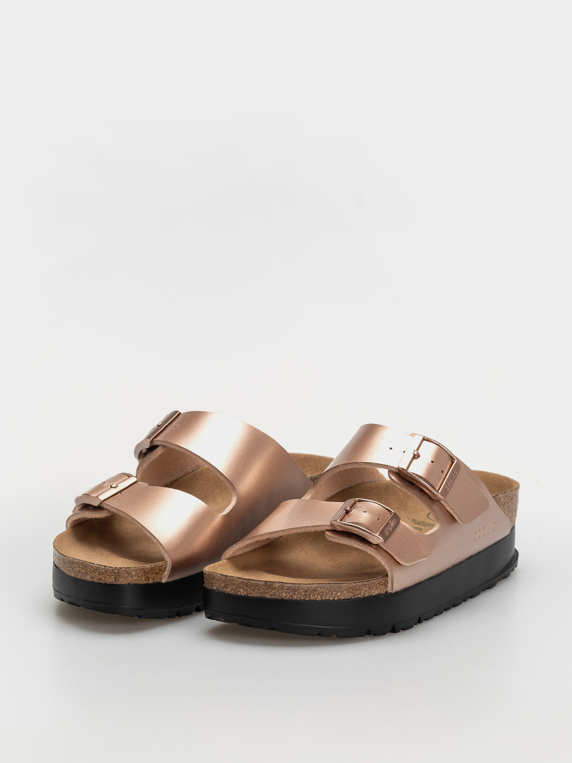 Šľapky Birkenstock Arizona Flex Platform Birko Flor Narrow Wmn (electric metallic copper)