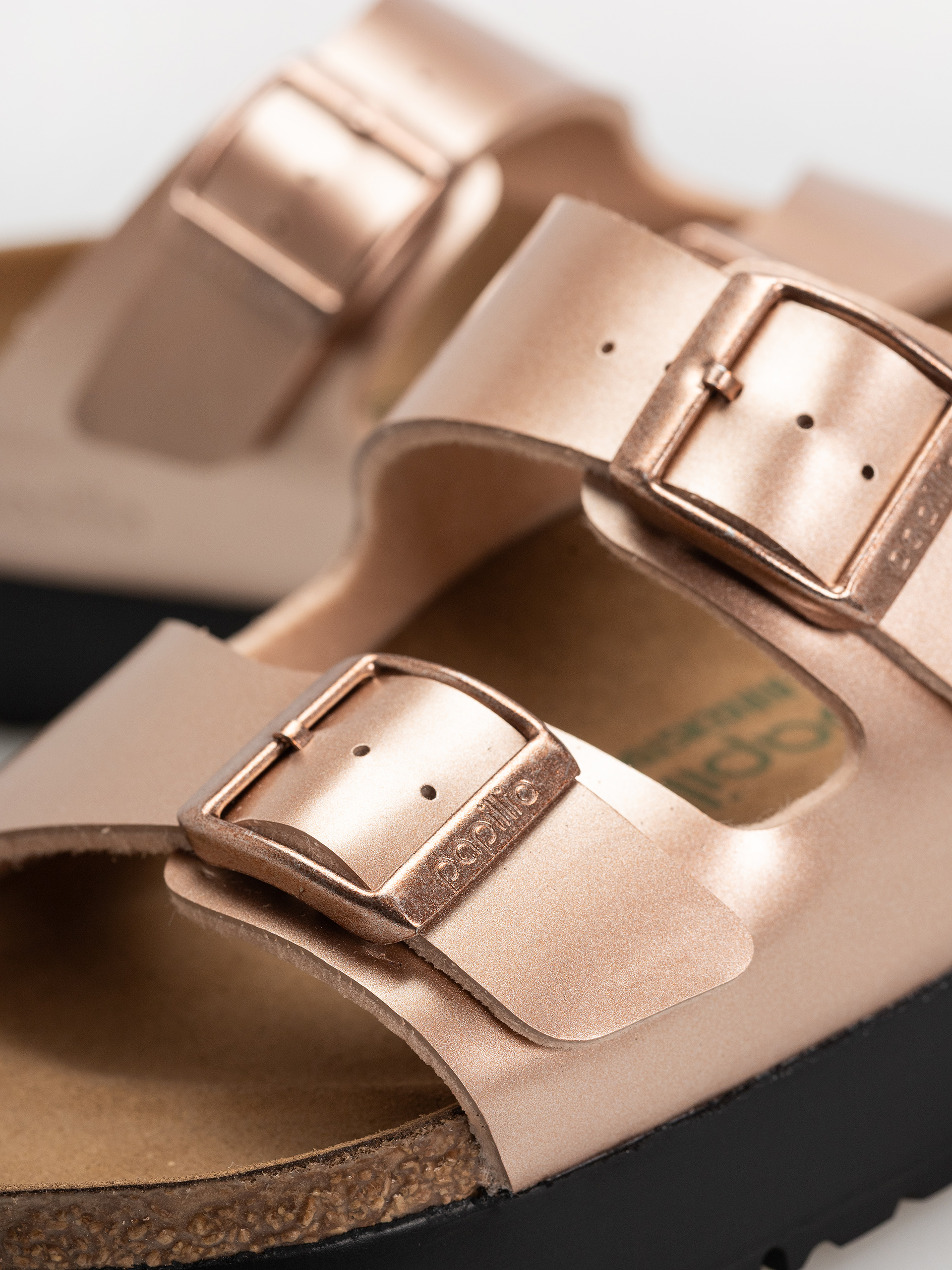 Šľapky Birkenstock Arizona Flex Platform Birko Flor Narrow Wmn (electric metallic copper)