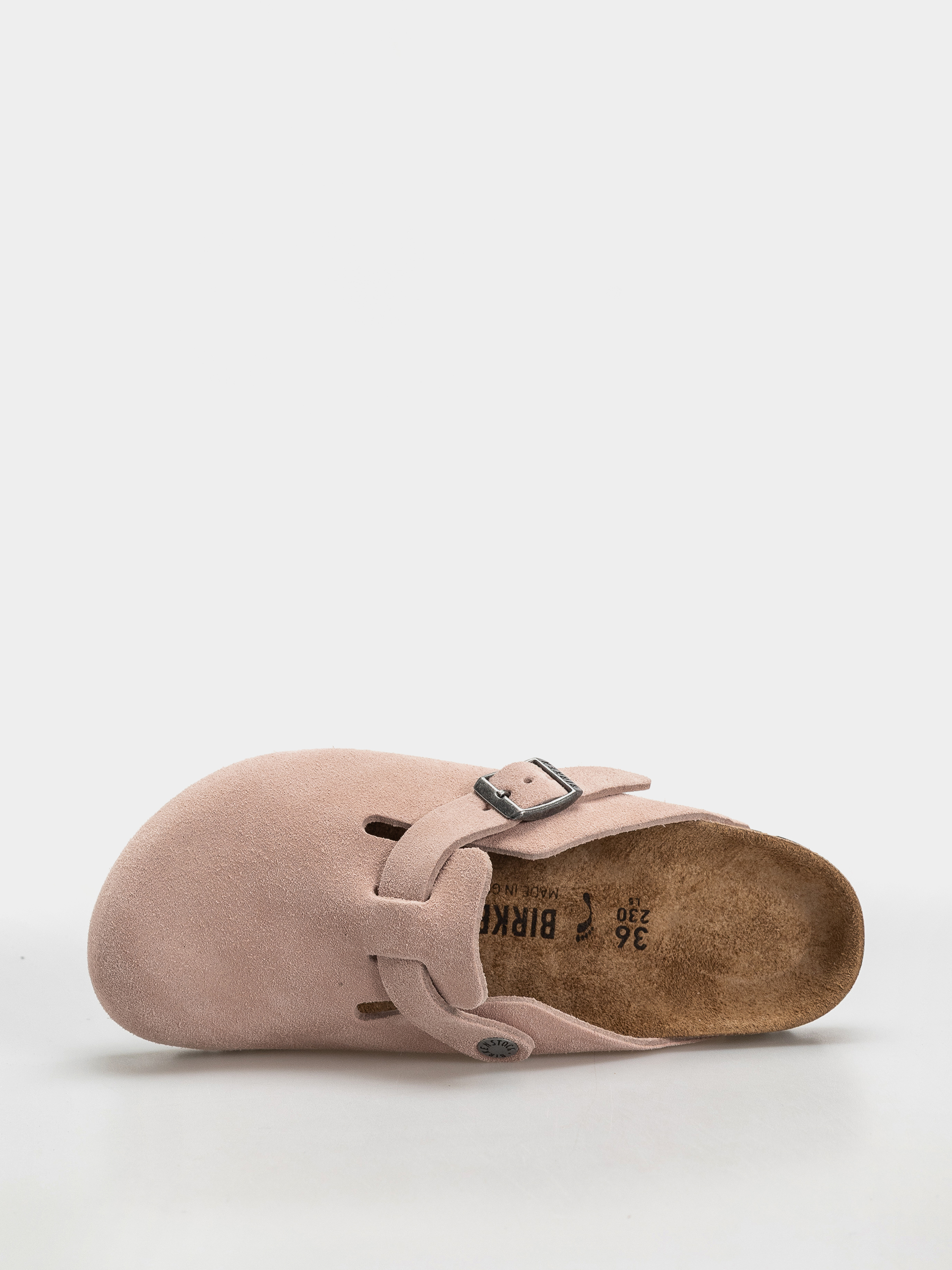 Šľapky Birkenstock Boston Suede Leather Narrow (pink clay)