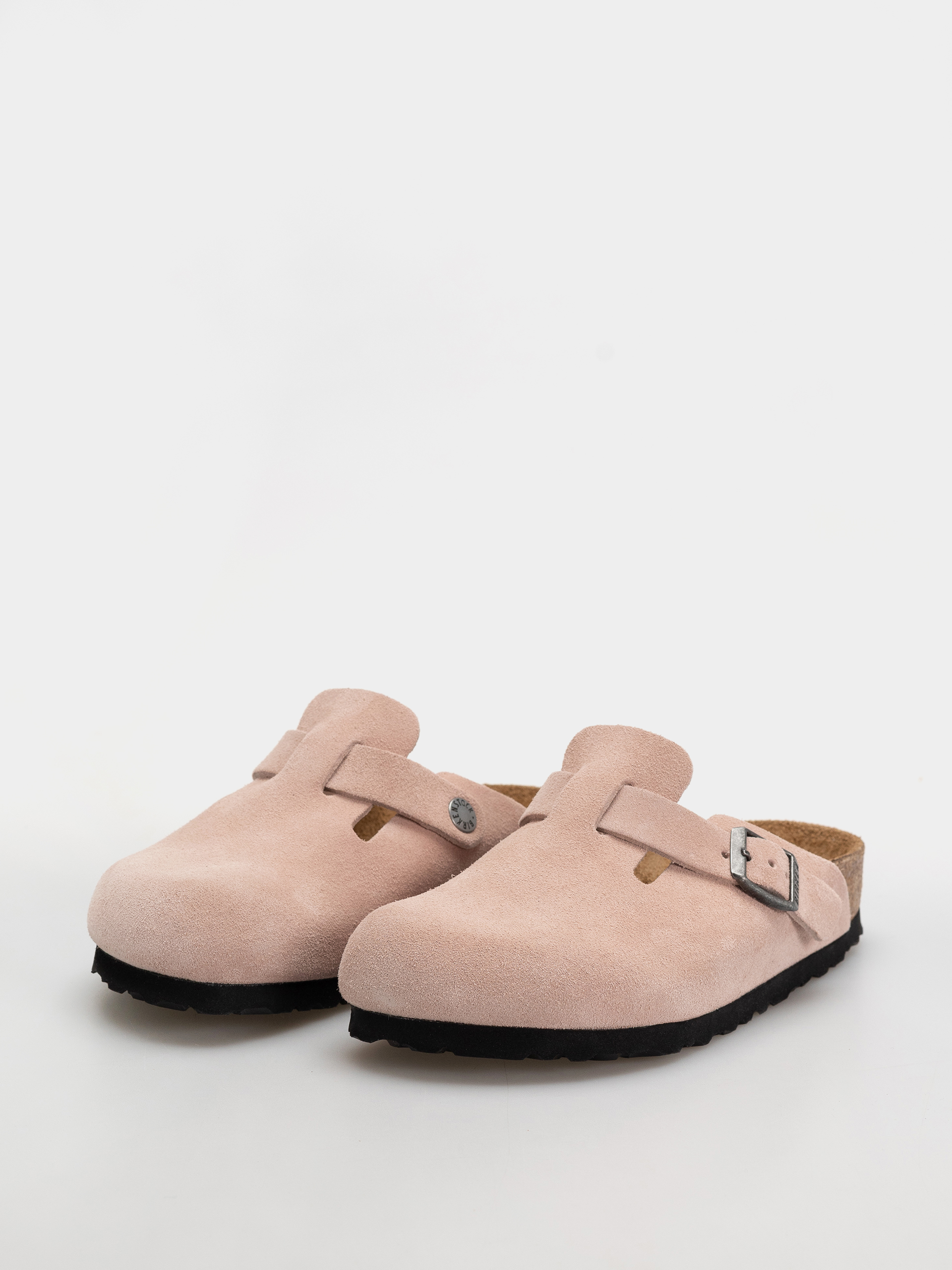 Šľapky Birkenstock Boston Suede Leather Narrow (pink clay)