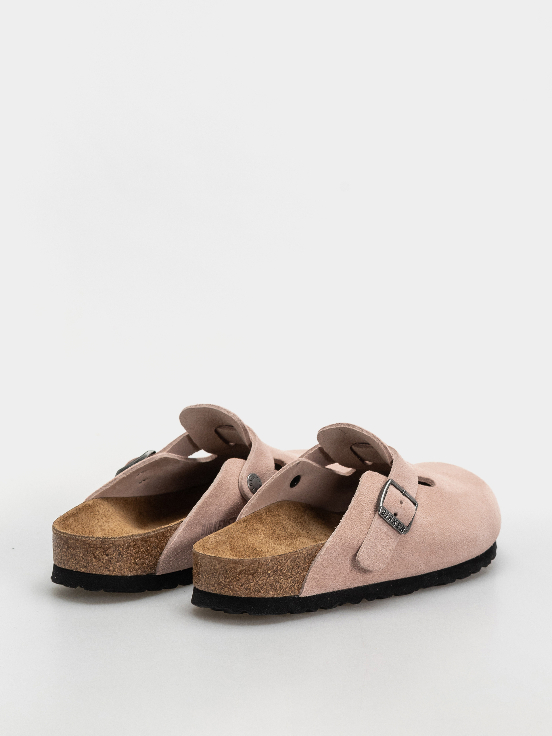 Šľapky Birkenstock Boston Suede Leather Narrow (pink clay)
