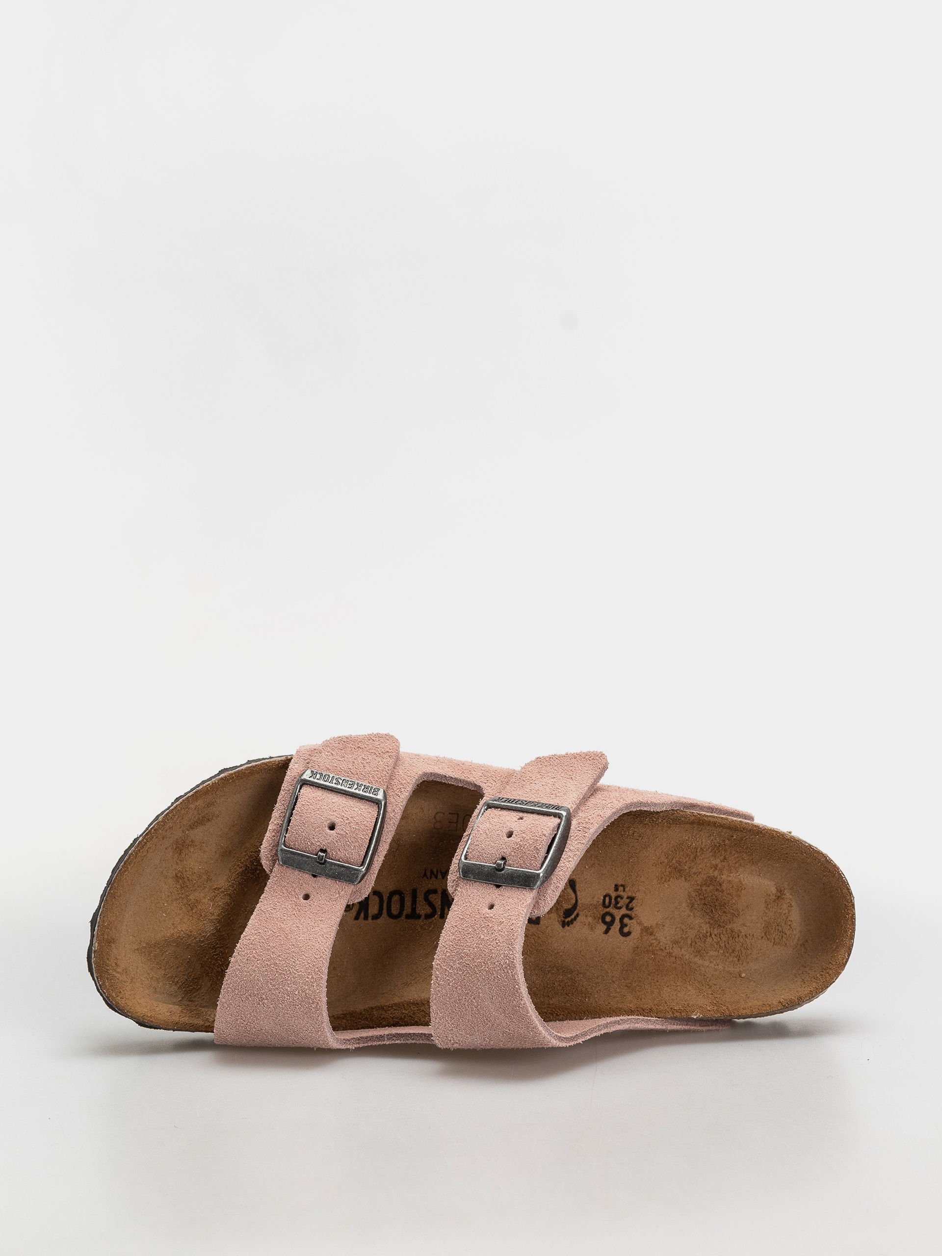 Šľapky Birkenstock Arizona Suede Leather Narrow (pink clay)
