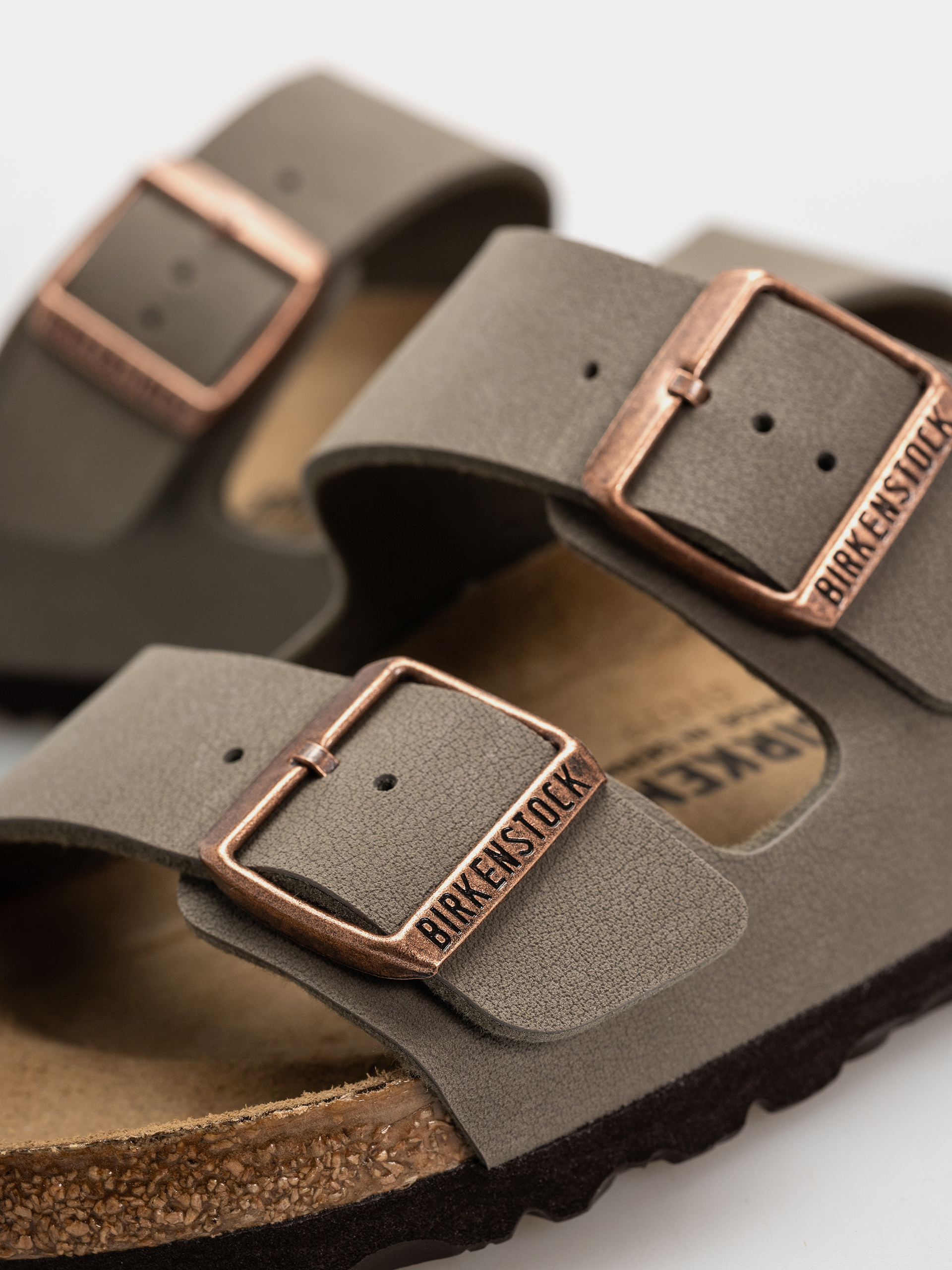Šľapky Birkenstock Arizona Birkibuc Regular (stone)