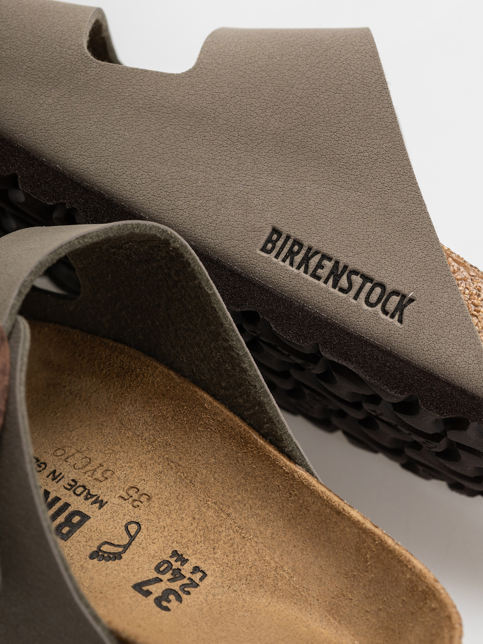 Šľapky Birkenstock Arizona Birkibuc Regular (stone)
