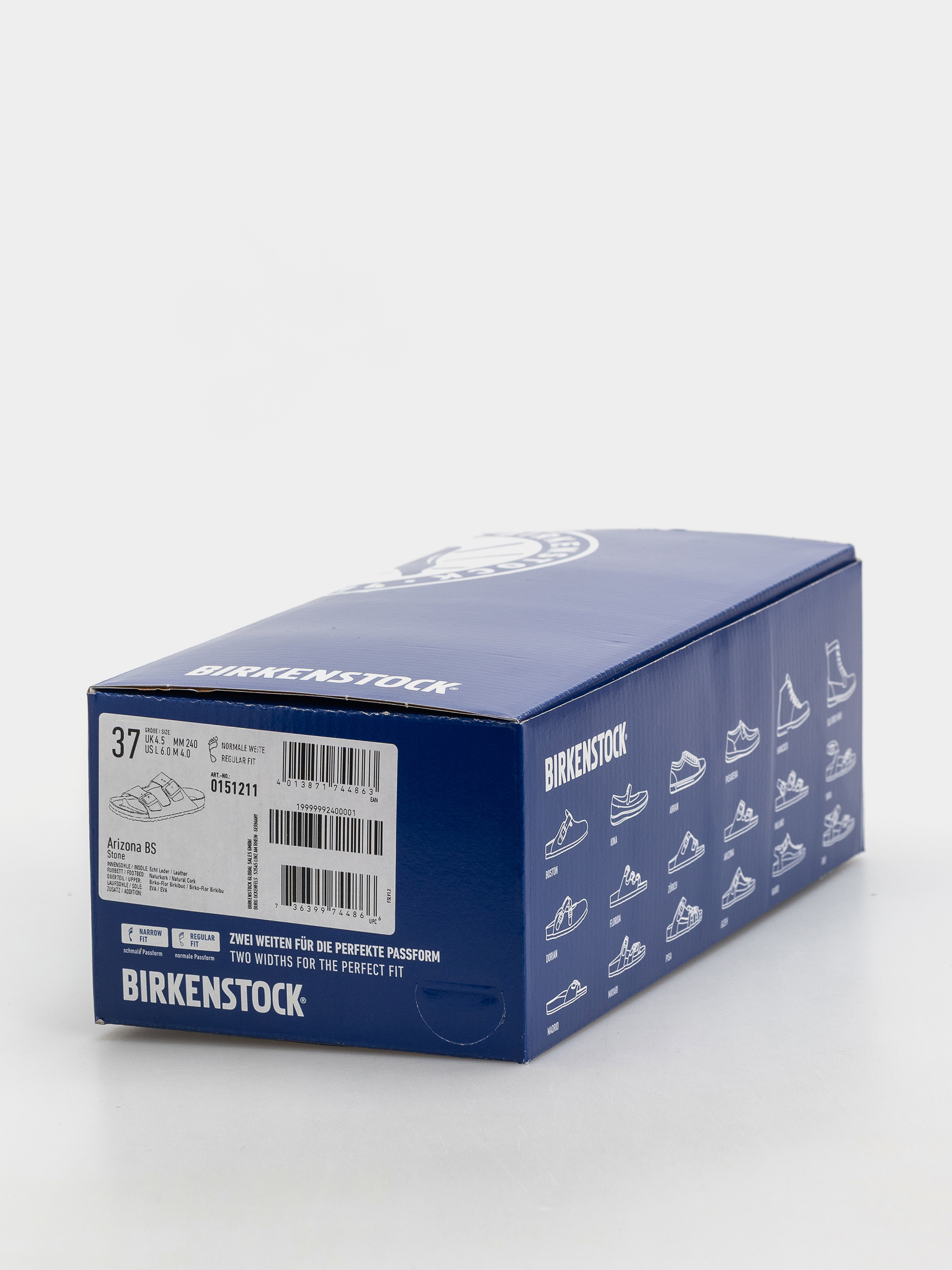 Šľapky Birkenstock Arizona Birkibuc Regular (stone)
