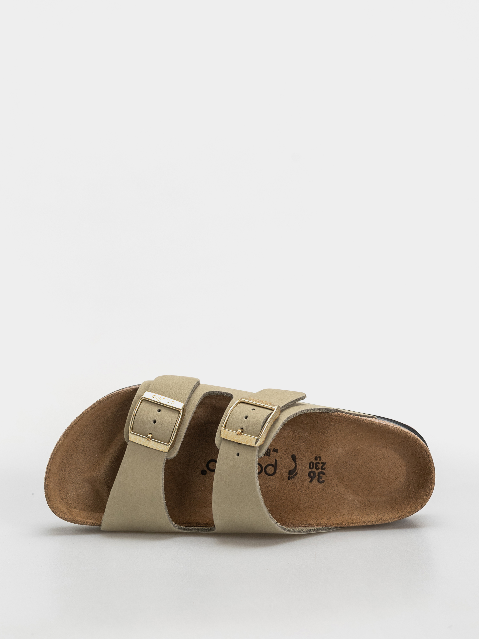 Šľapky Birkenstock Arizona Flex Platform Nubuck Leather Narrow Wmn (eucalyptus)
