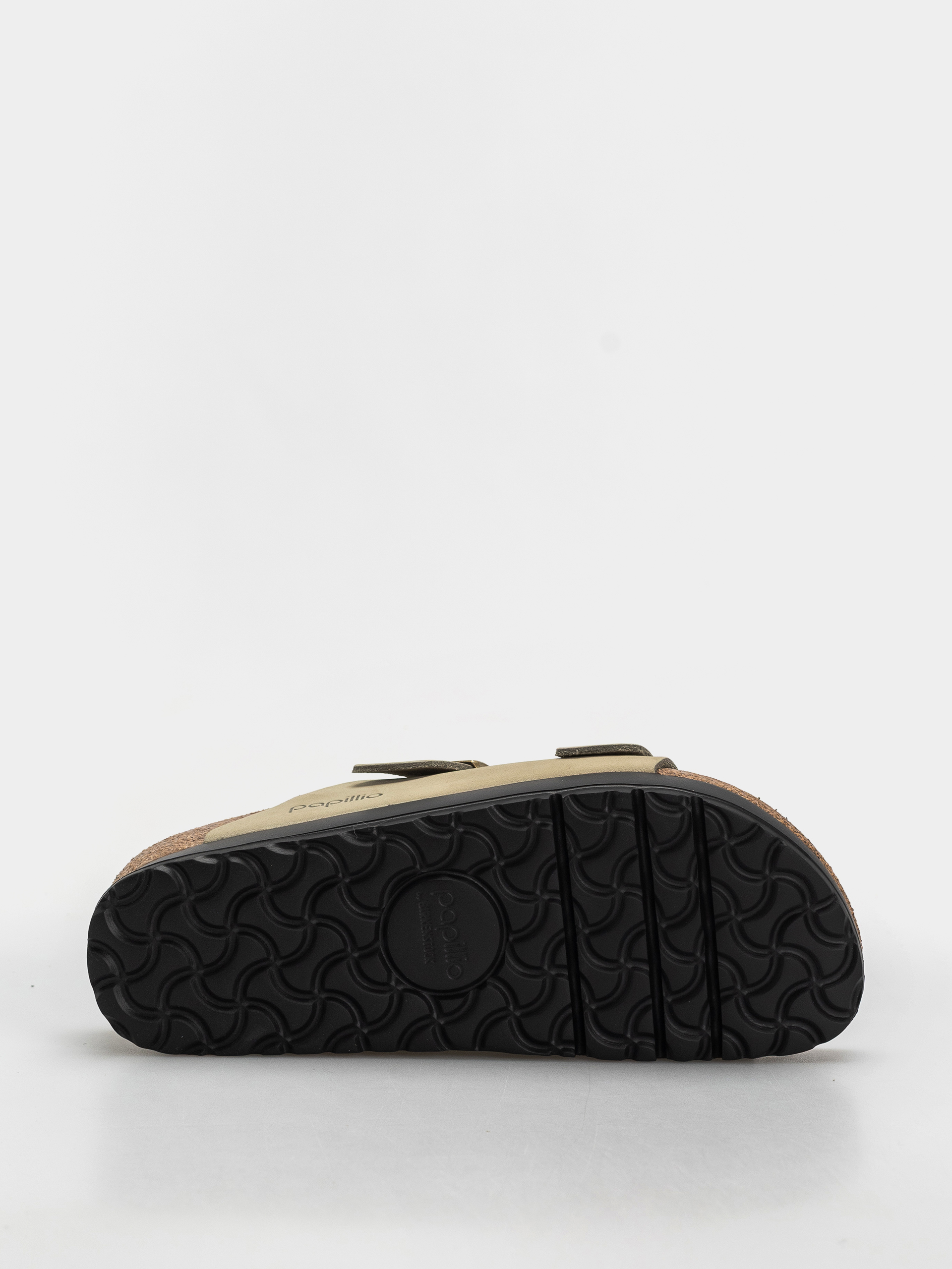 Šľapky Birkenstock Arizona Flex Platform Nubuck Leather Narrow Wmn (eucalyptus)