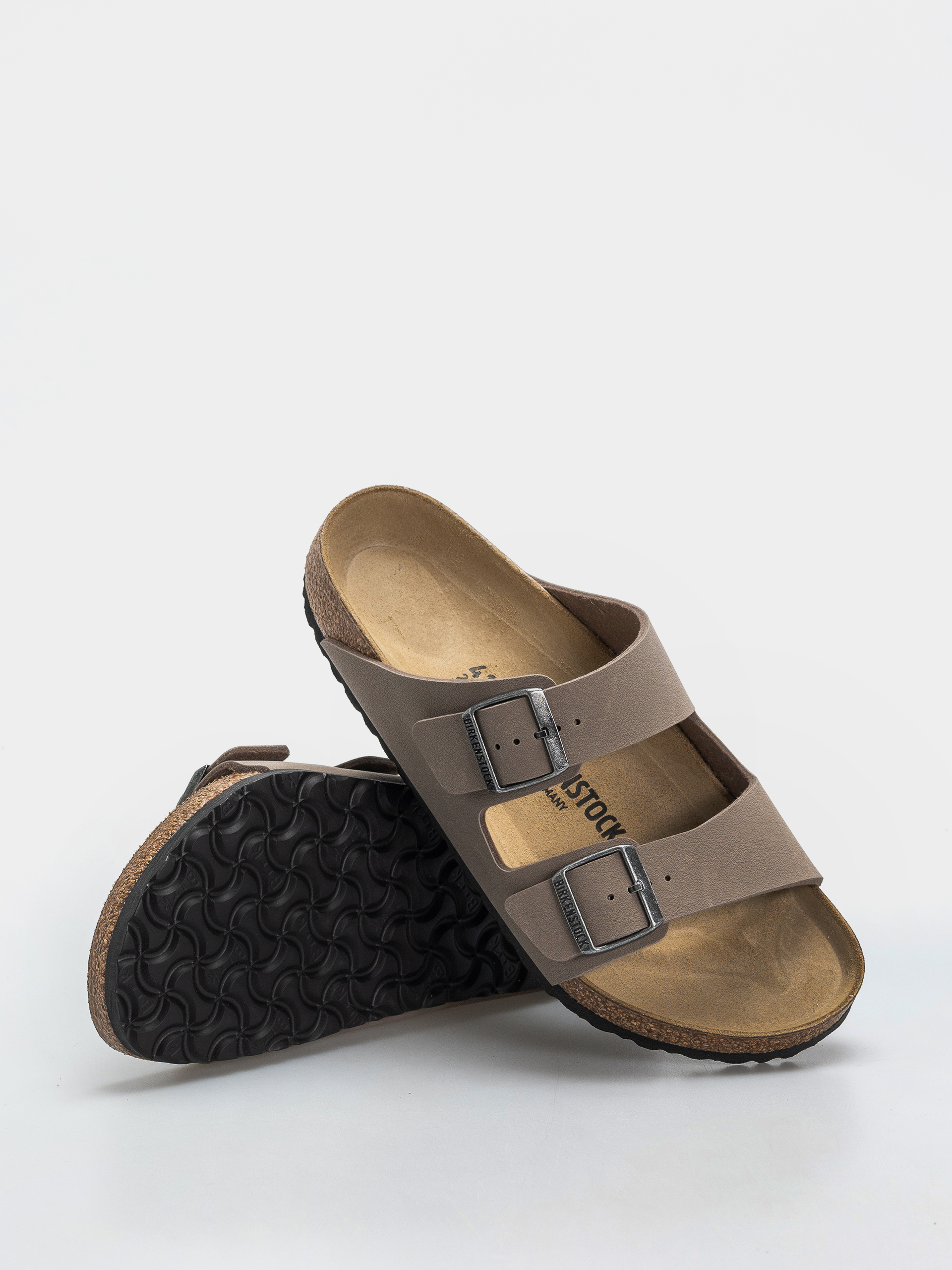 Šľapky Birkenstock Arizona Birkibuc Regular (gray taupe)