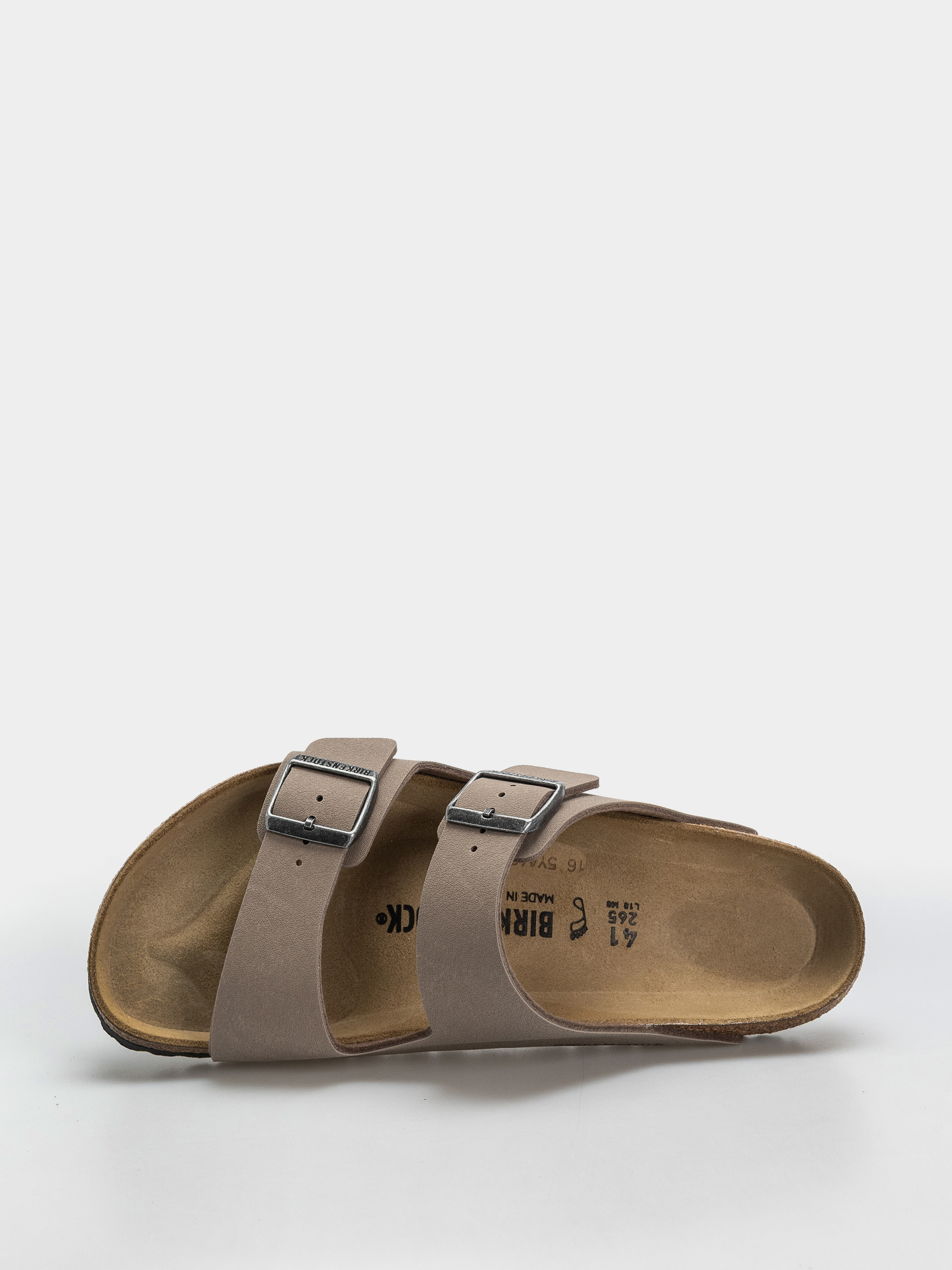Šľapky Birkenstock Arizona Birkibuc Regular (gray taupe)