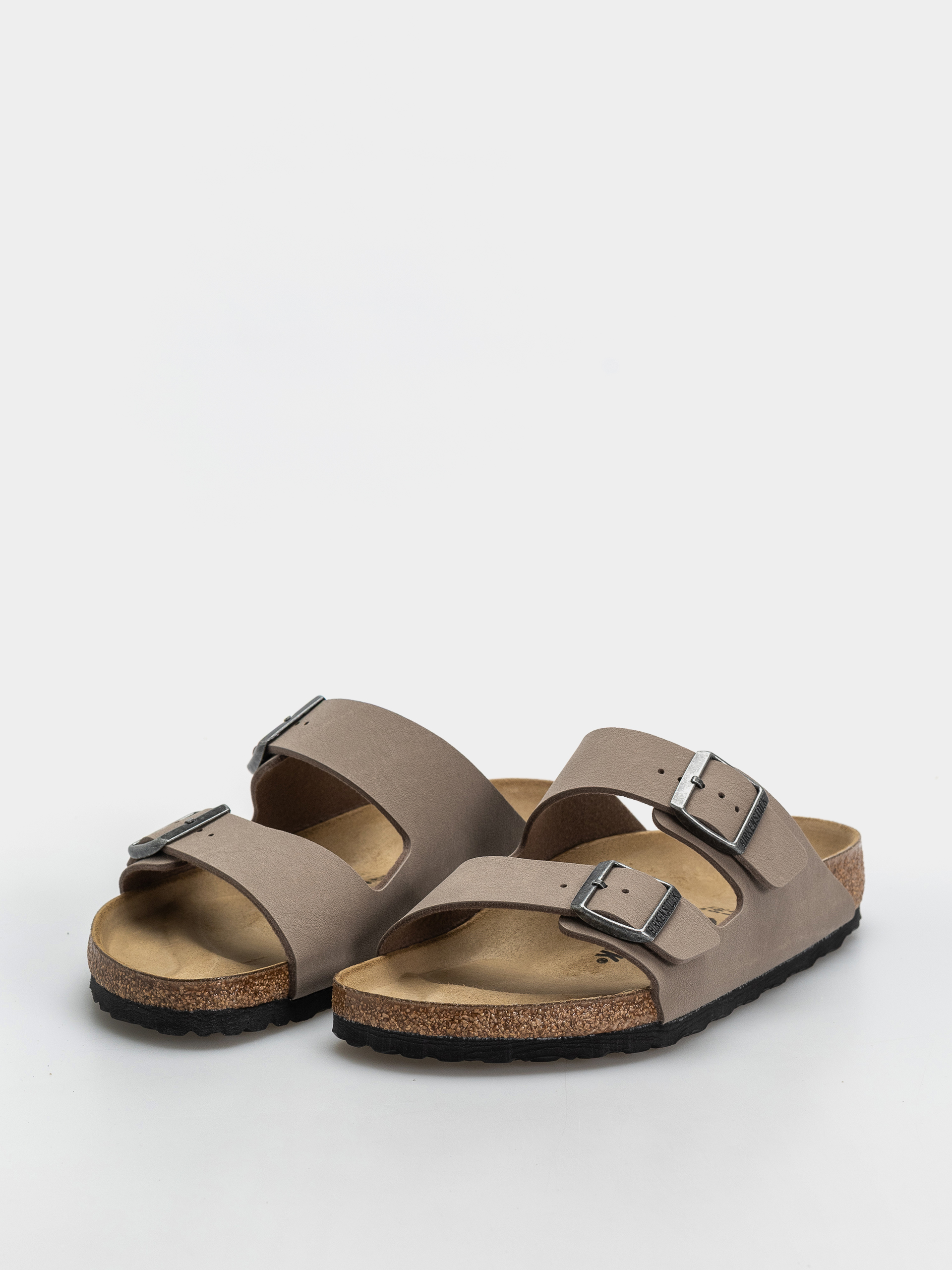 Šľapky Birkenstock Arizona Birkibuc Regular (gray taupe)