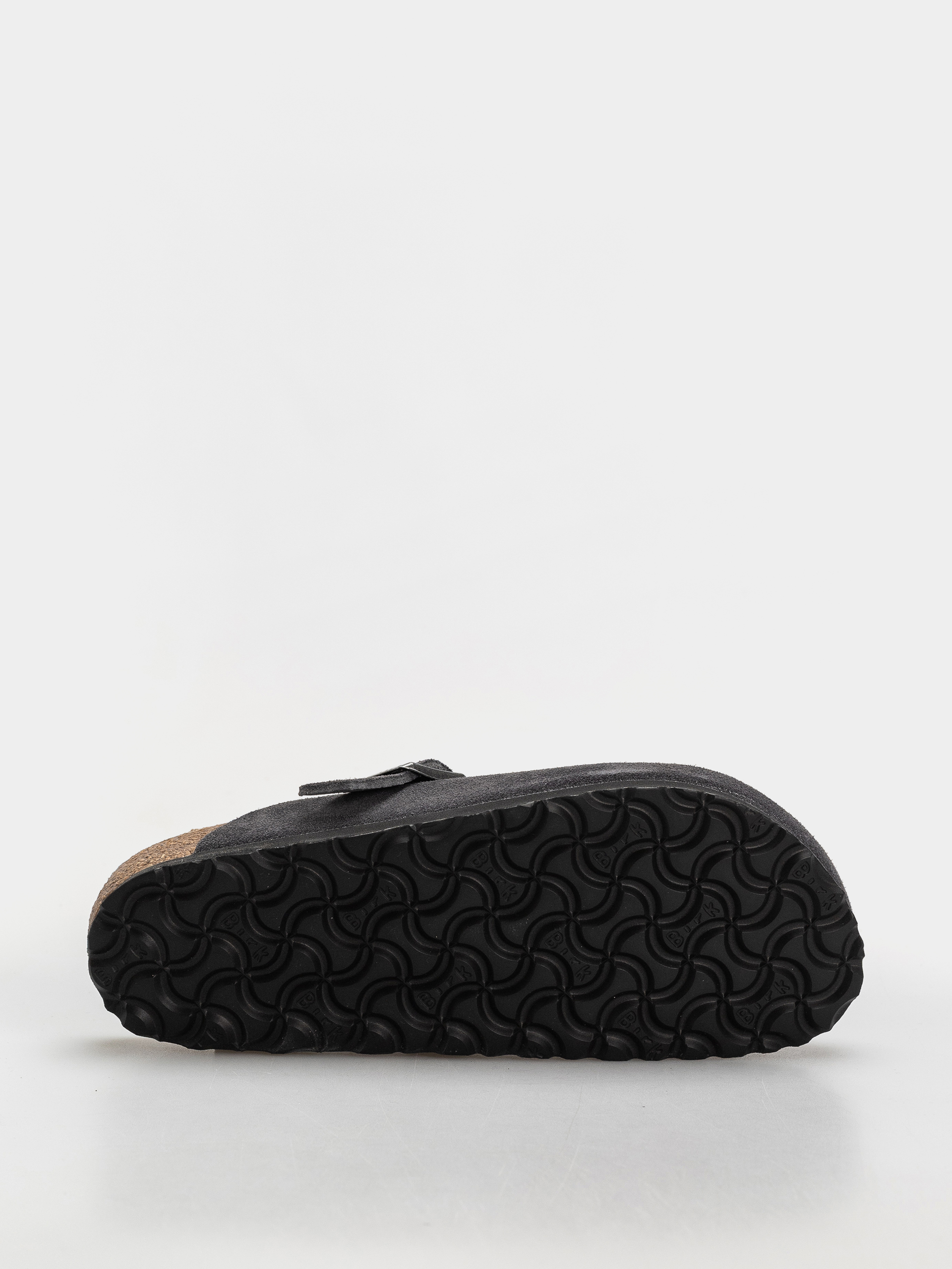 Šľapky Birkenstock Boston Suede Leather Narrow (charcoal)