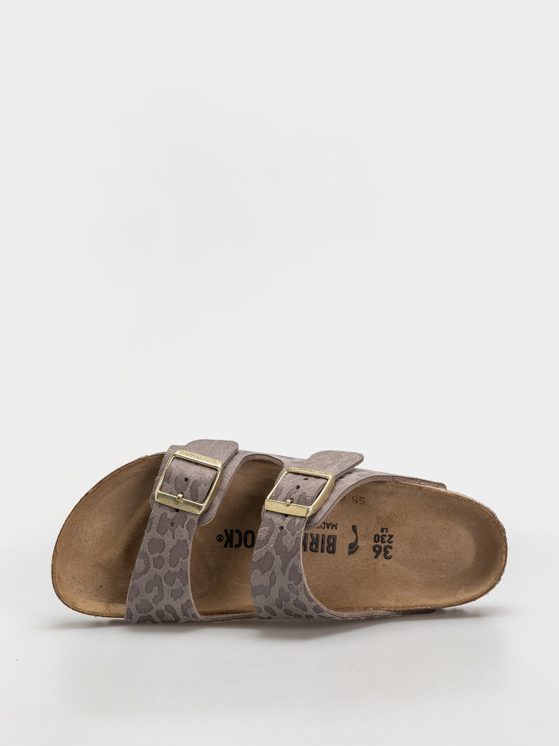 Šľapky Birkenstock Arizona Synthetics Narrow Wmn (syn leo grey taupe)