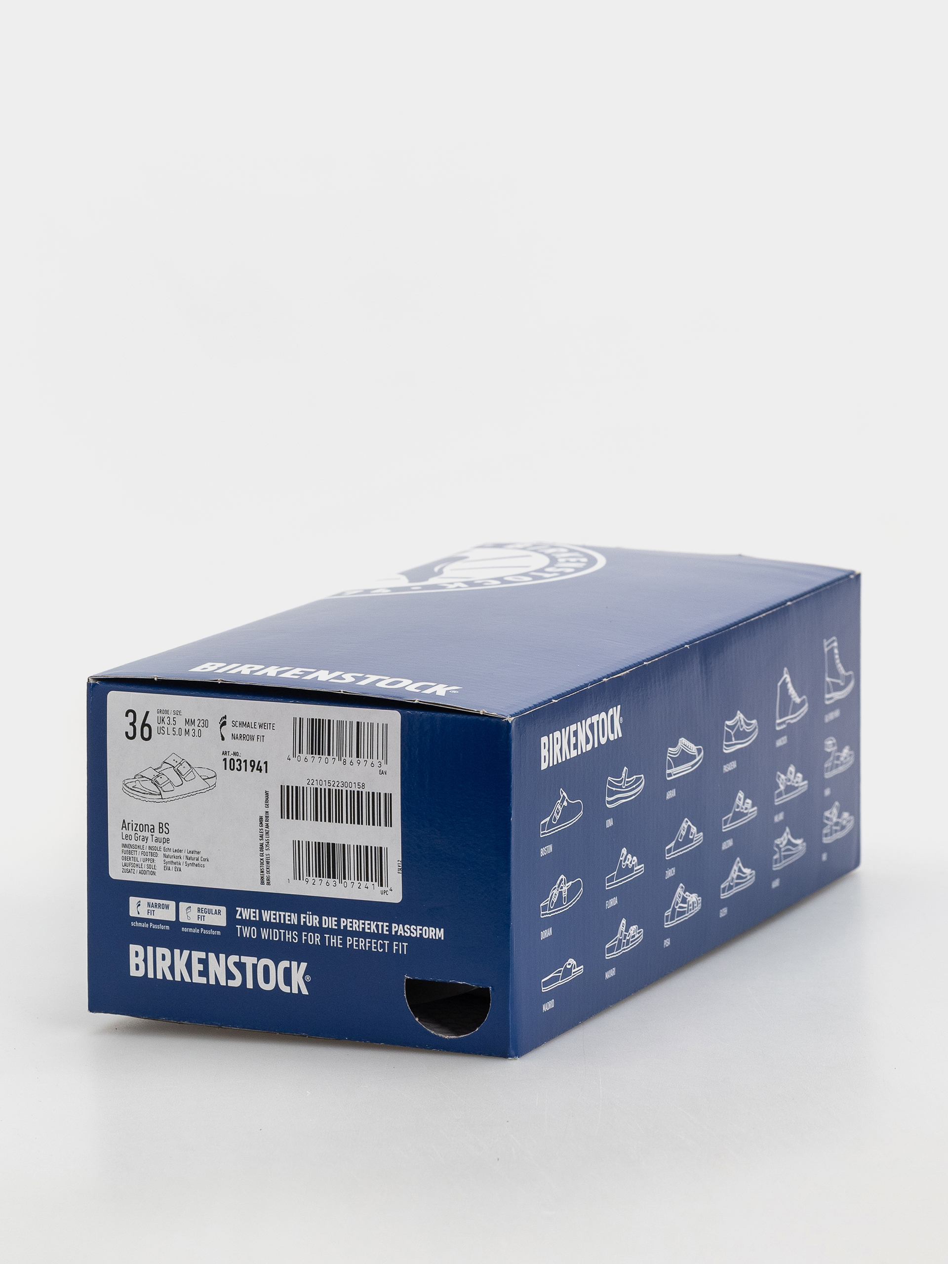 Šľapky Birkenstock Arizona Synthetics Narrow Wmn (syn leo grey taupe)