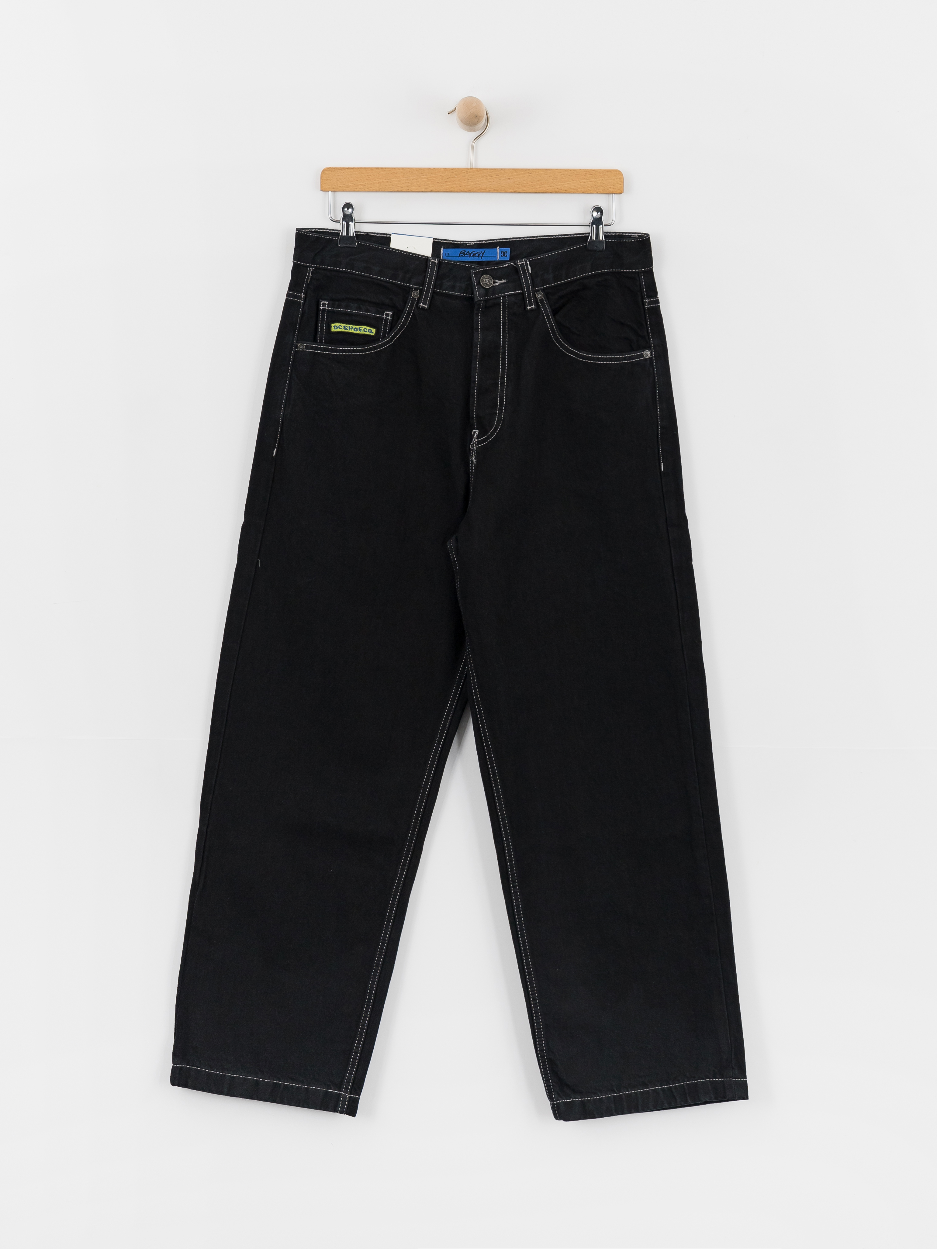 Nohavice DC Baggy Denim (black tint)