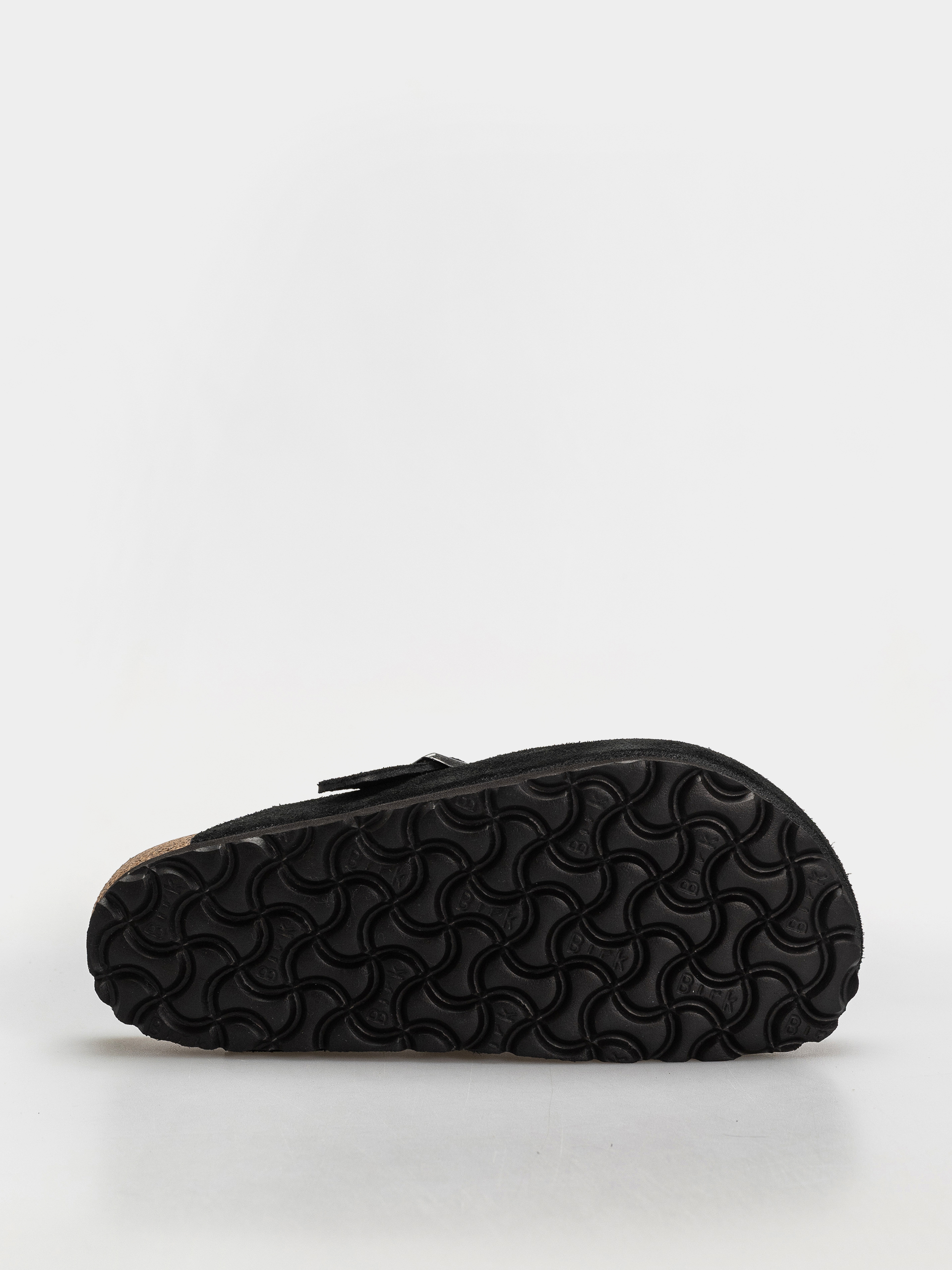 Šľapky Birkenstock Boston Suede Leather Regular (black)
