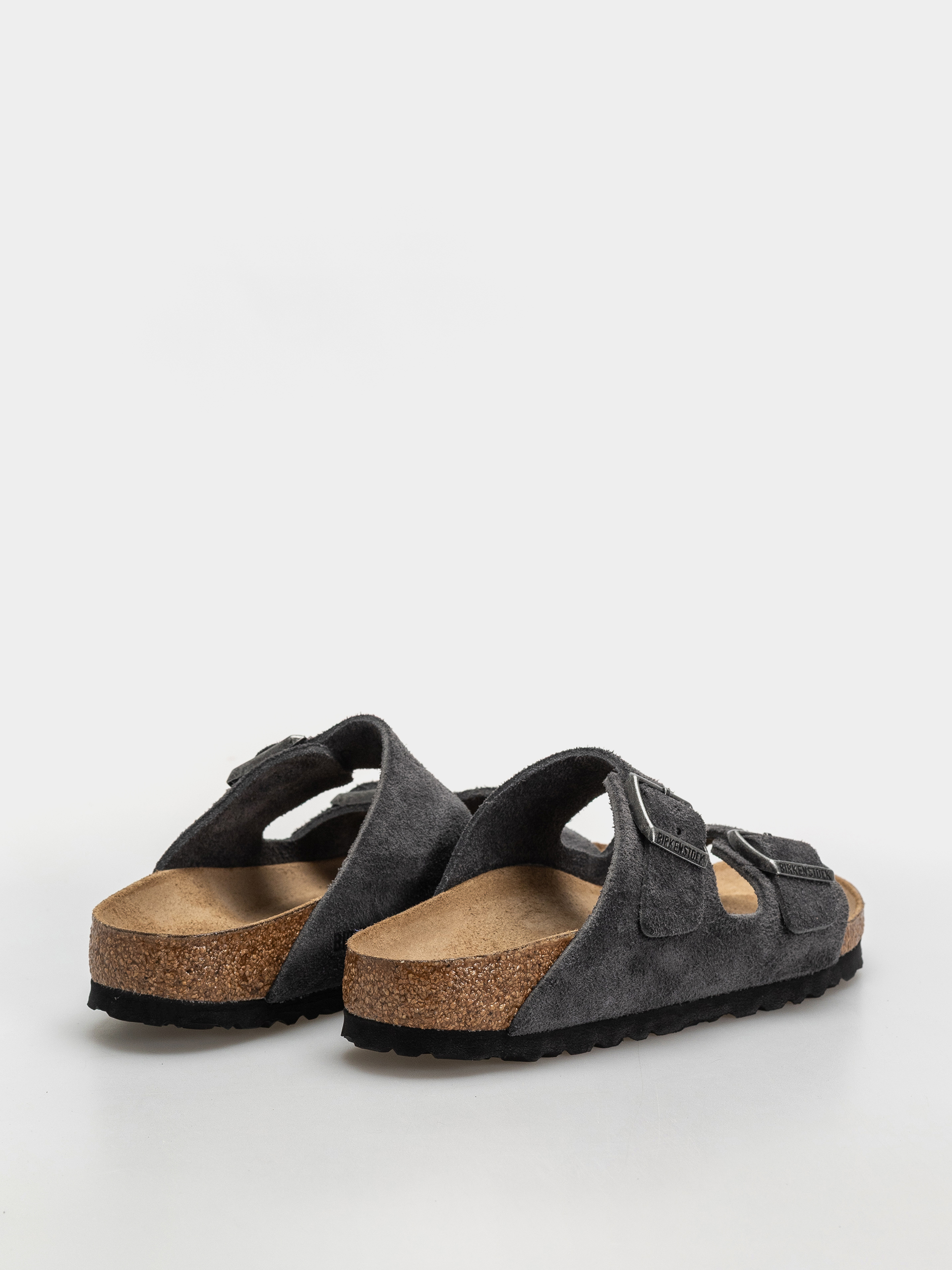 Šľapky Birkenstock Arizona Suede Leather Narrow (charcoal)