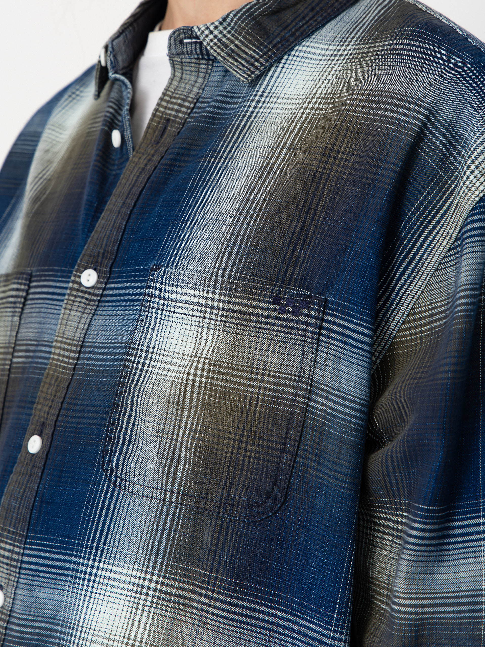 Košeľa Vans Indigo Plaid (mossy olive)