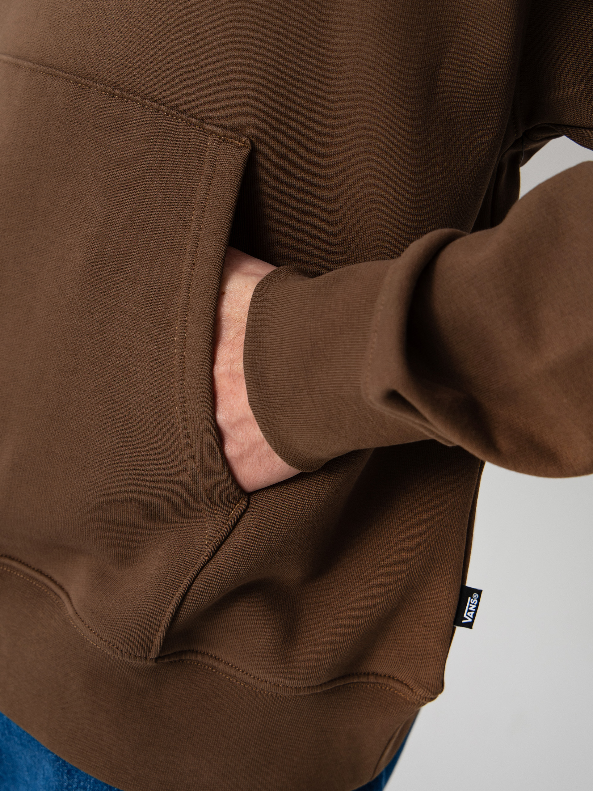 Mikina s kapucňou Vans Stone Swirl Loose HD (vintage cocoa)