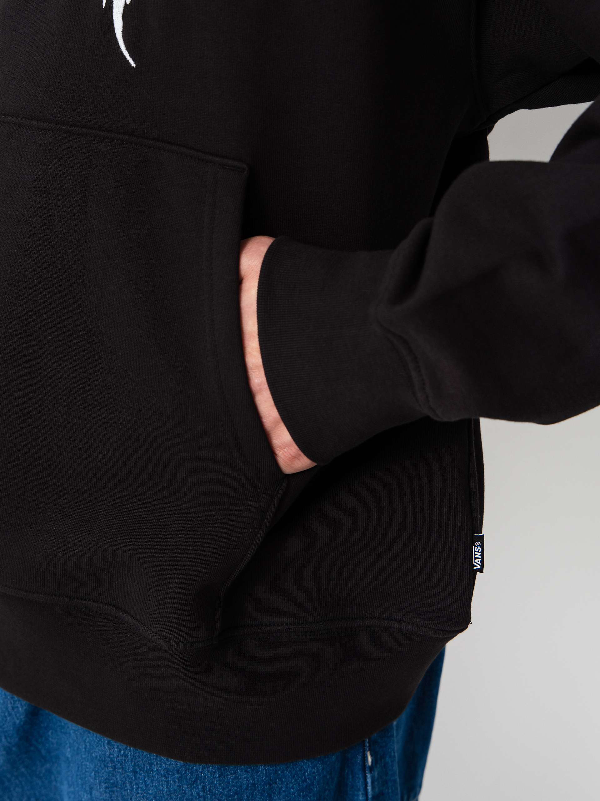 Mikina s kapucňou Vans They Are Just Shoes Loose HD (black)