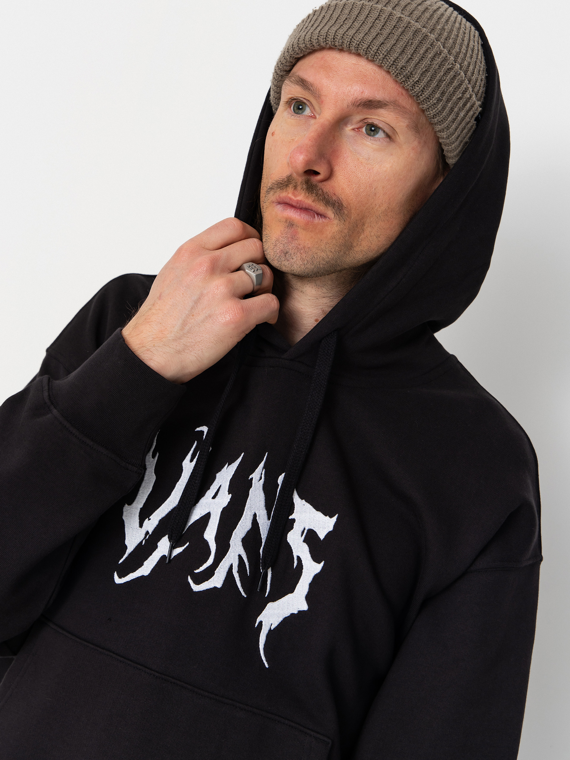 Mikina s kapucňou Vans They Are Just Shoes Loose HD (black)