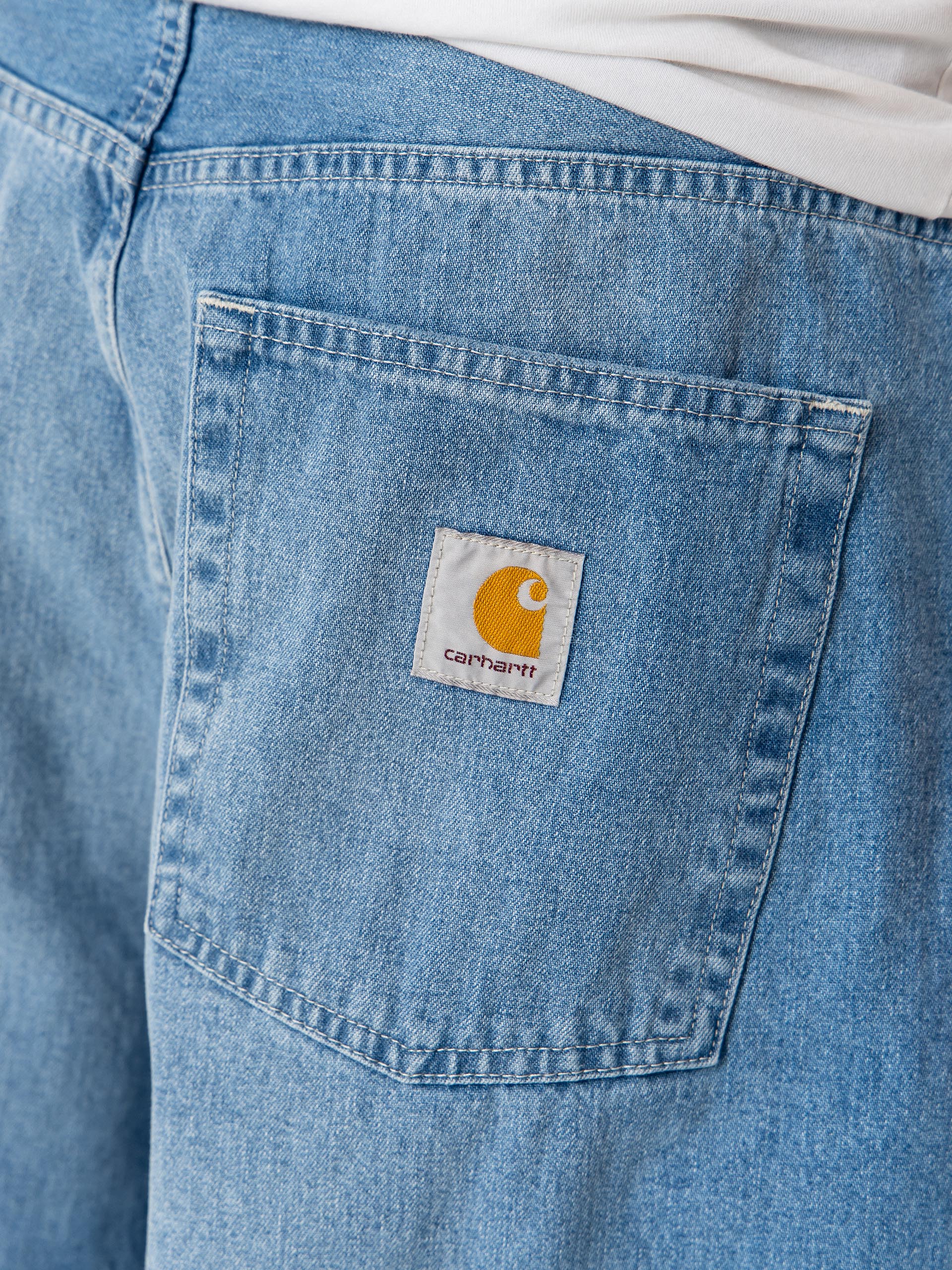 Nohavice Carhartt WIP Brandon (blue light true washed)