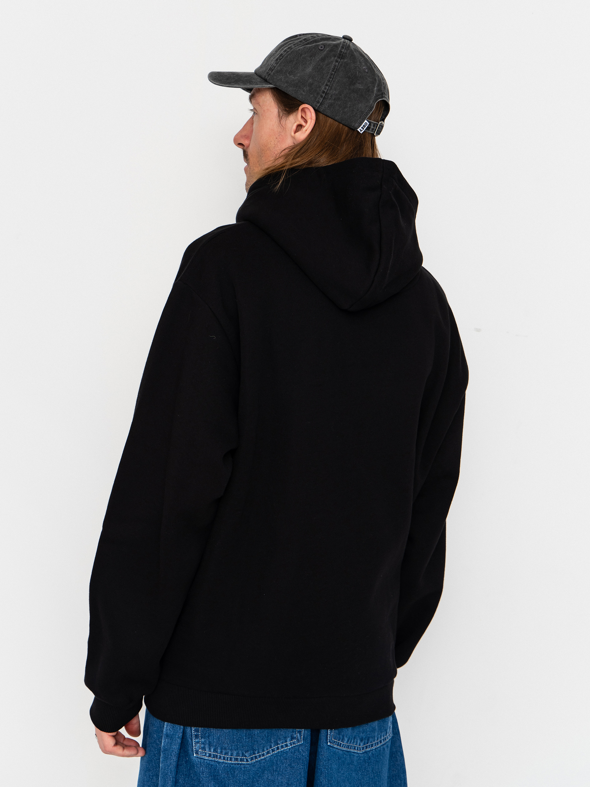 Mikina s kapucňou Karl Kani Chest Signature Essential ZHD (dark grey)