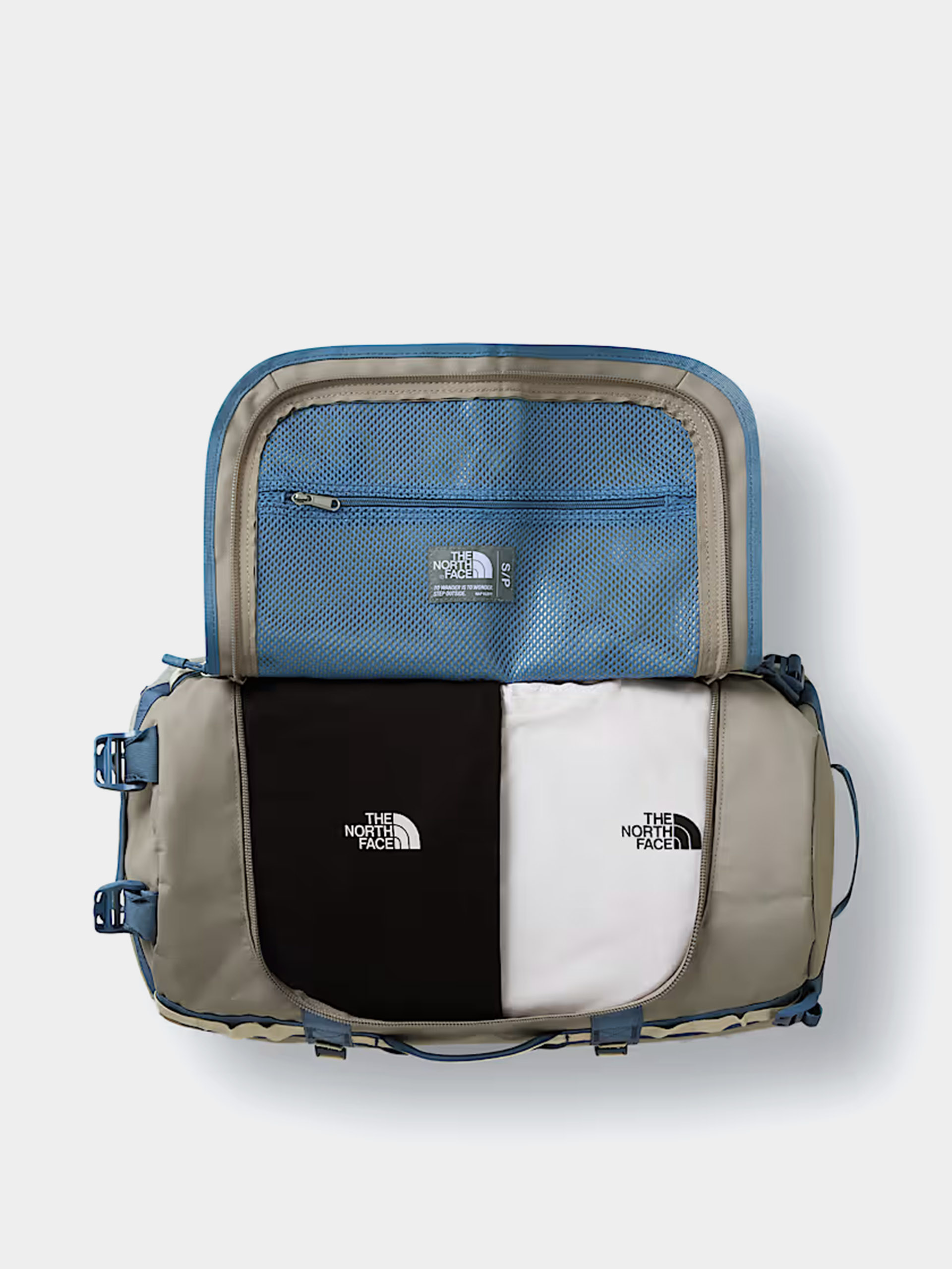 Taška The North Face Base Camp Duffel S (stone slab/gran)
