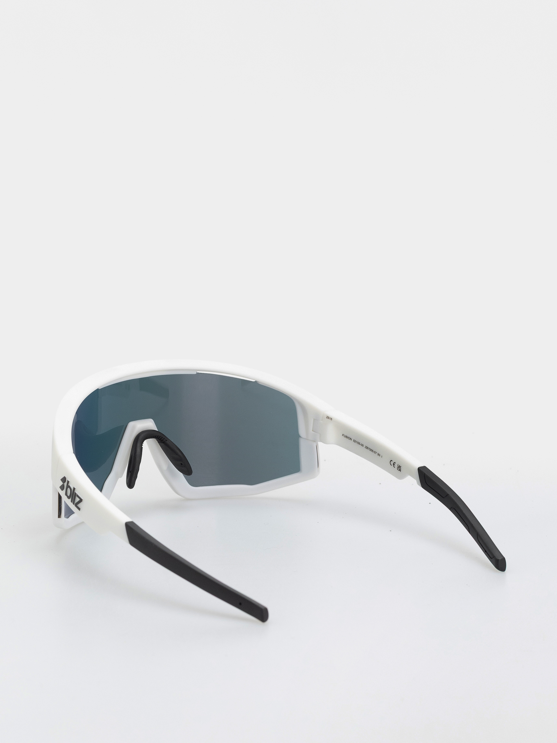 Slnečné okuliare Bliz Fusion (matt white/matt white jawbone + spare jawbone in black/smoke w red multi)