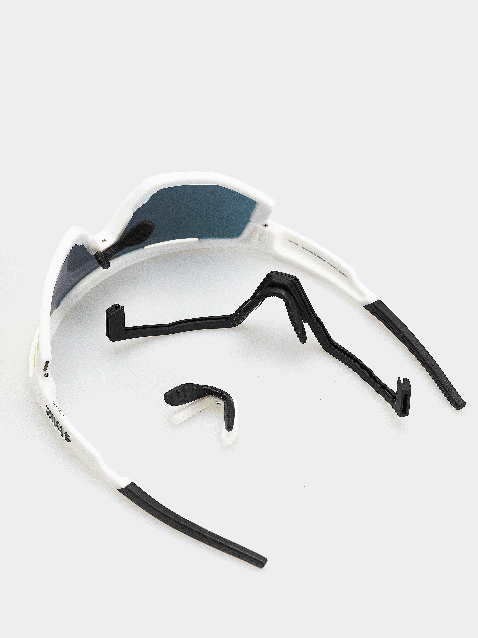 Slnečné okuliare Bliz Fusion (matt white/matt white jawbone + spare jawbone in black/smoke w red multi)
