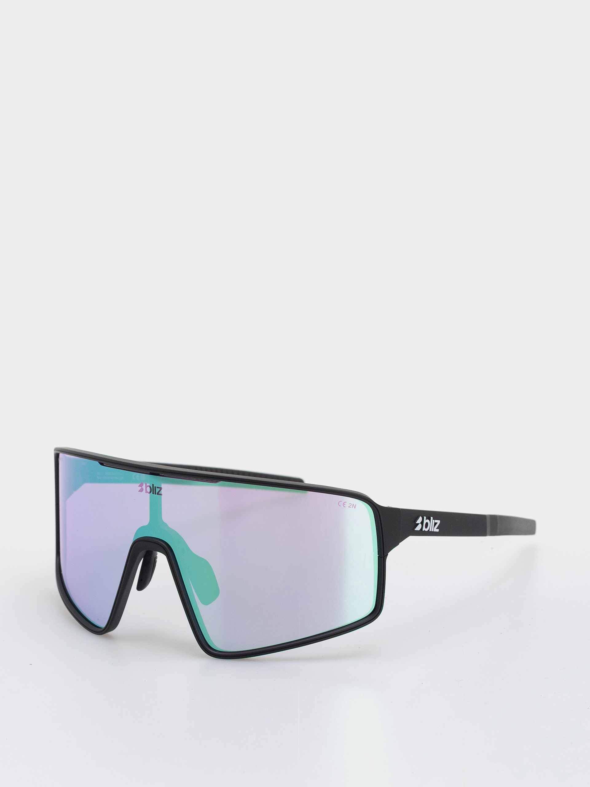Slneu010dnu00e9 okuliare Bliz P001 (matt black/nano optics nordic light begonia - violet w blue multi)