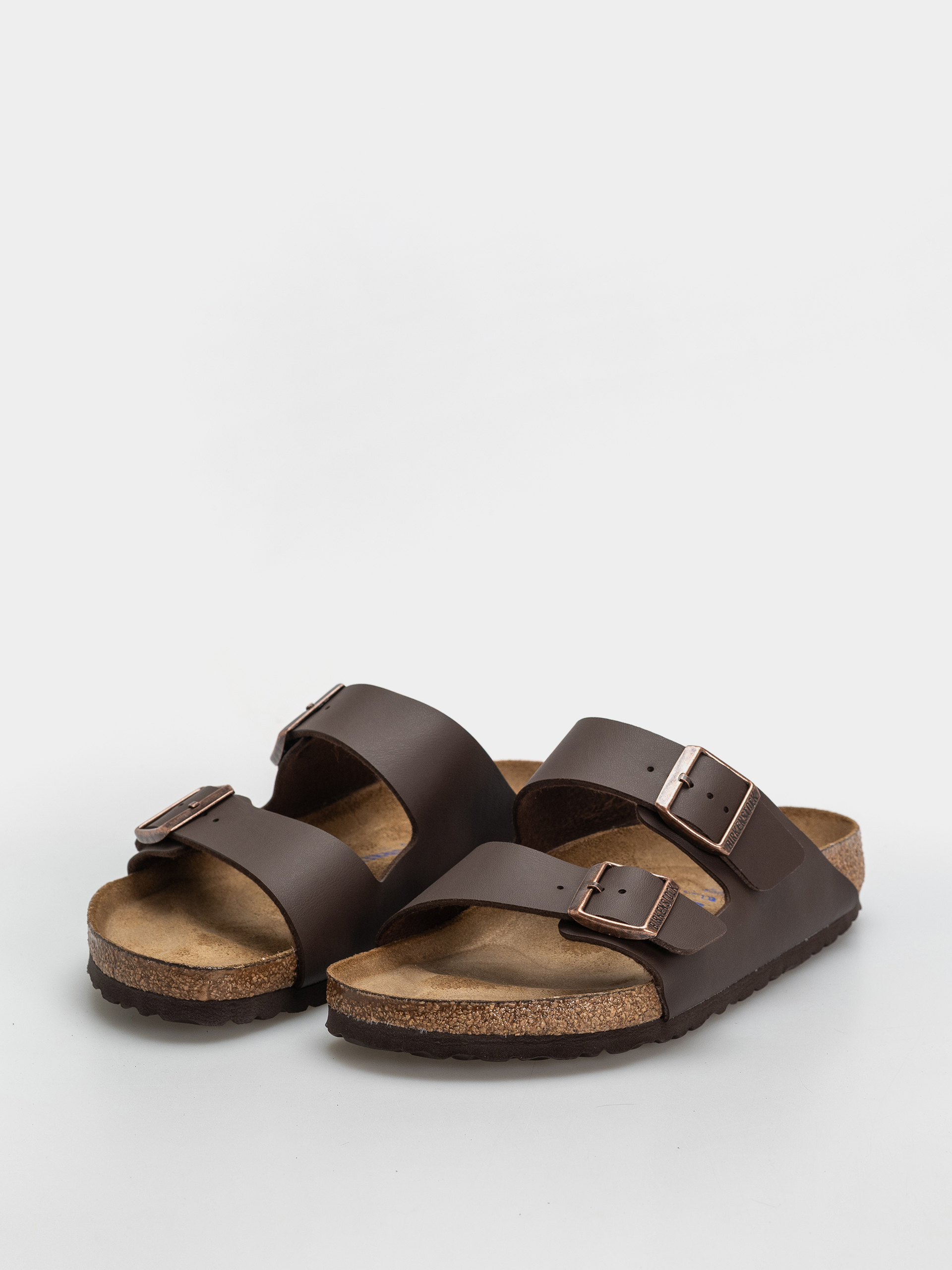Šľapky Birkenstock Arizona Soft Footbed Birko Flor Regular (dark brown)