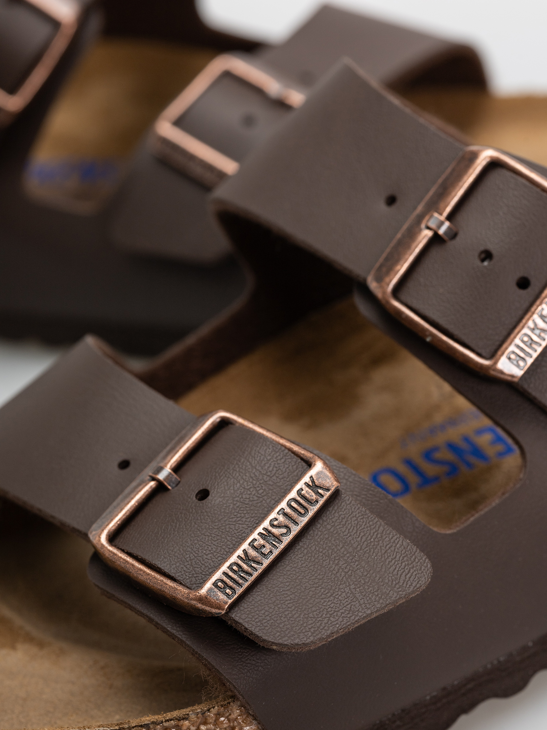 Šľapky Birkenstock Arizona Soft Footbed Birko Flor Regular (dark brown)