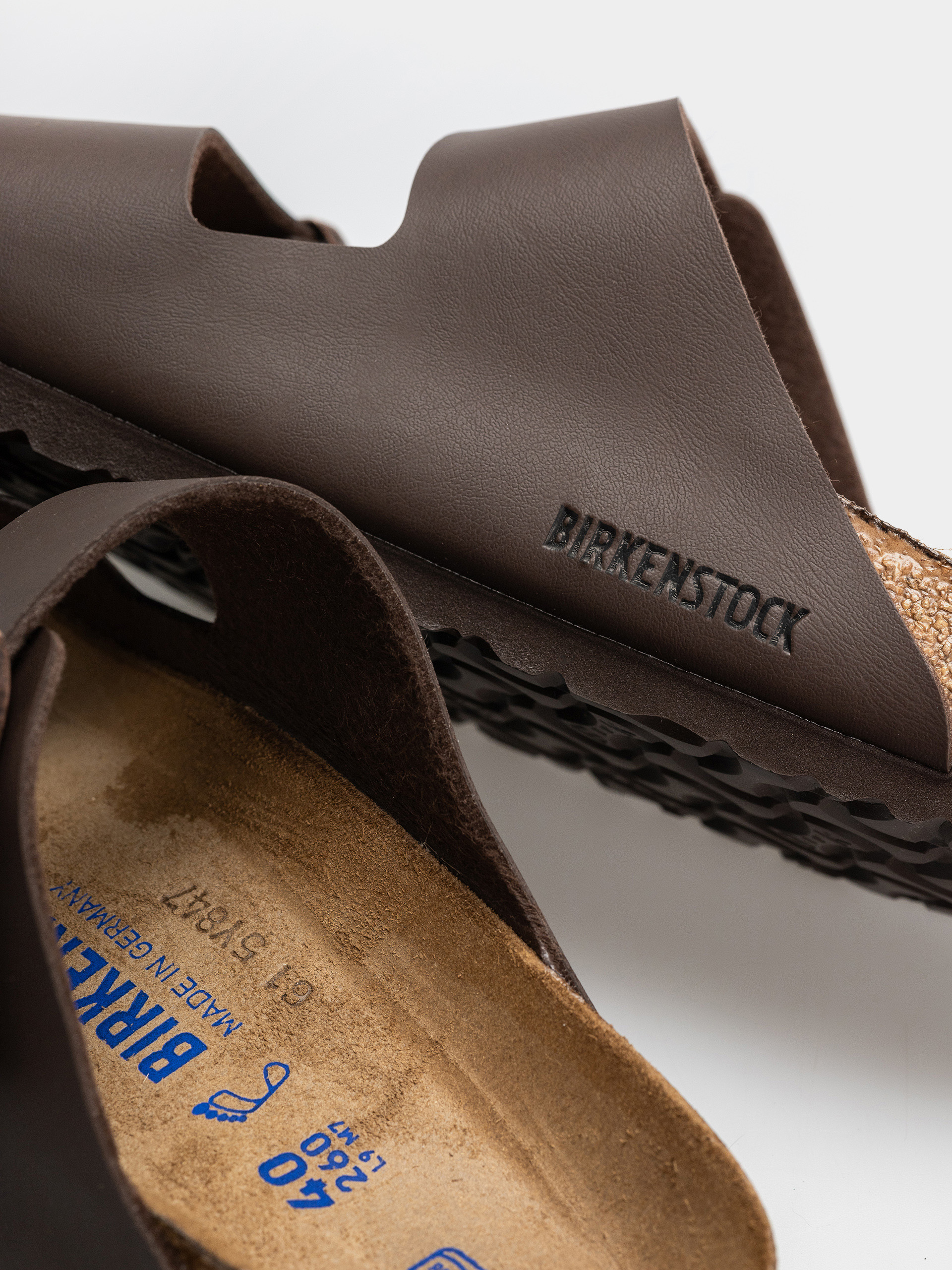 Šľapky Birkenstock Arizona Soft Footbed Birko Flor Regular (dark brown)